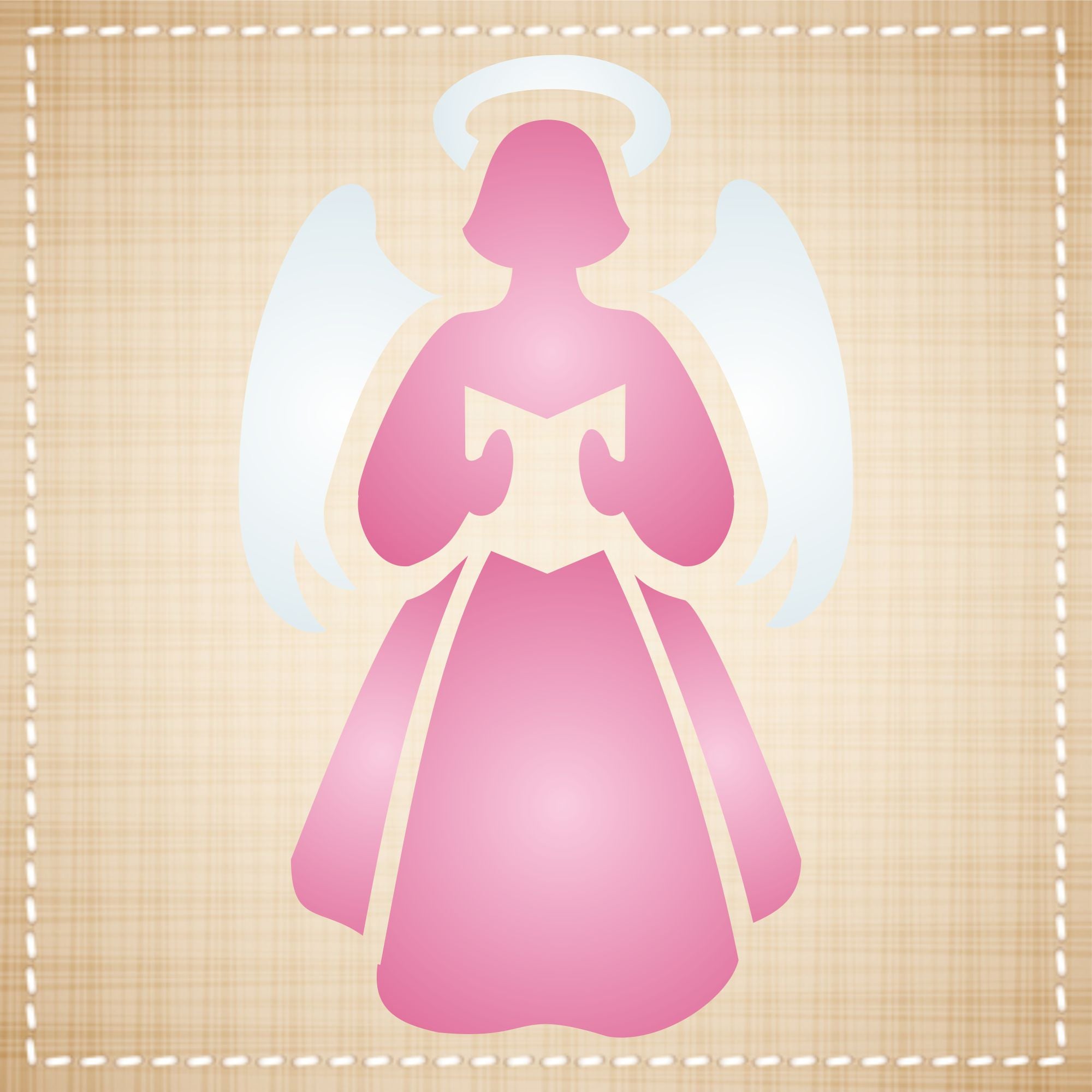 Christmas Angel Stencil, 8.26 x 12.7 cm - Scrapbooking Decor & Card