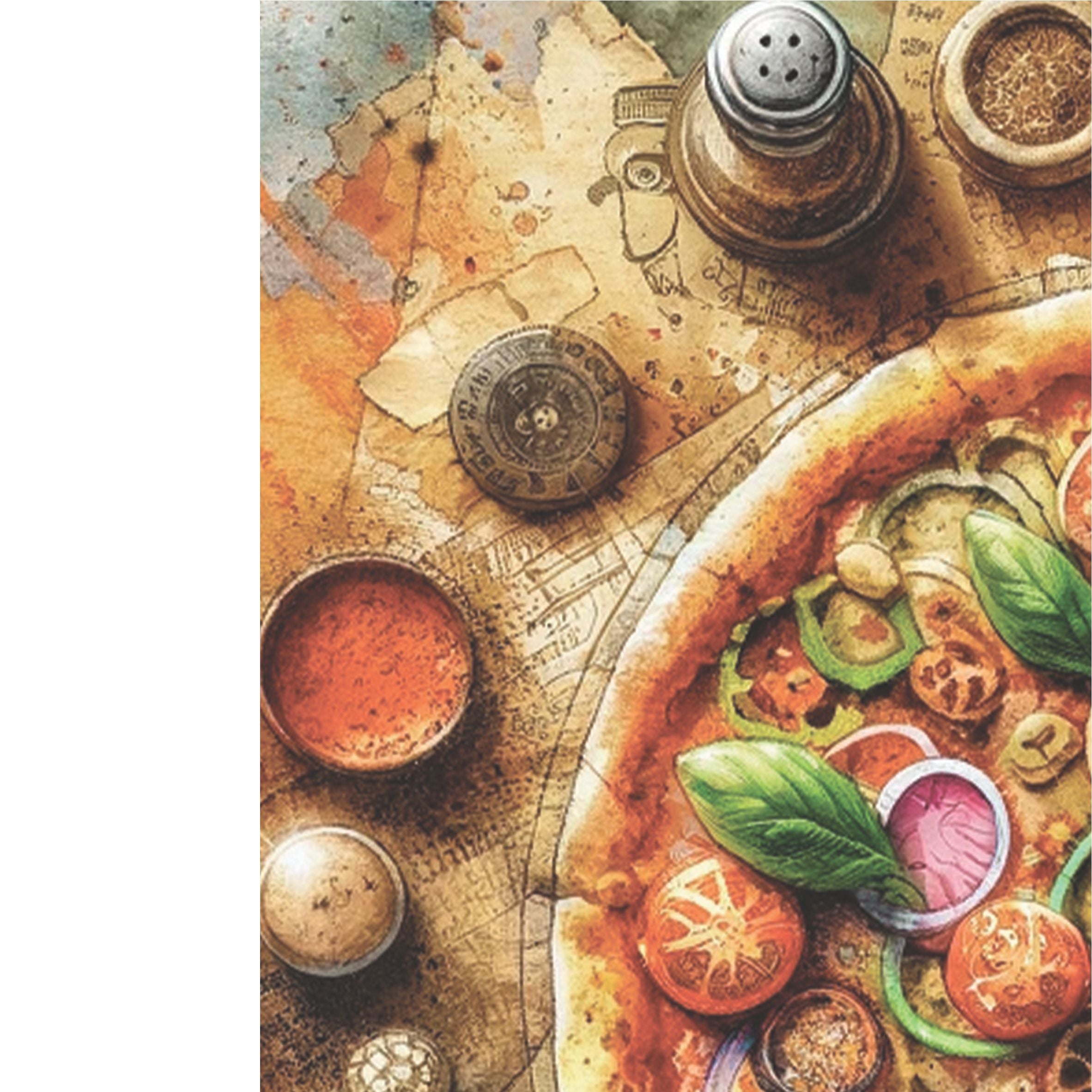 Pizza Rice Paper, 20.32 x 26.67 cm - for Decoupage Scrapbooking Cards Crafts