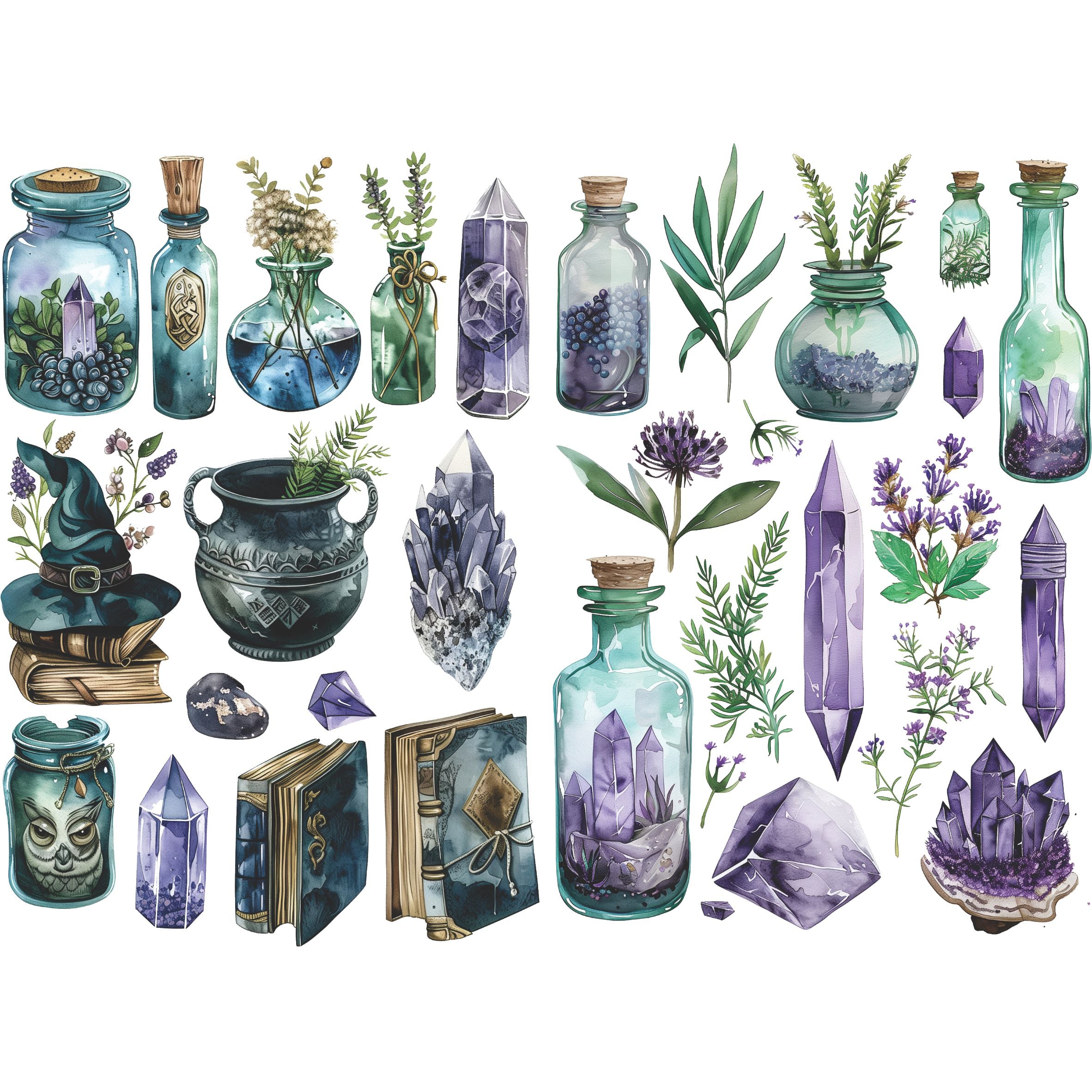 Witchy Decoupage Rice Paper, 20.32 x 26.67 cm - for Decoupage Scrapbooking Craft