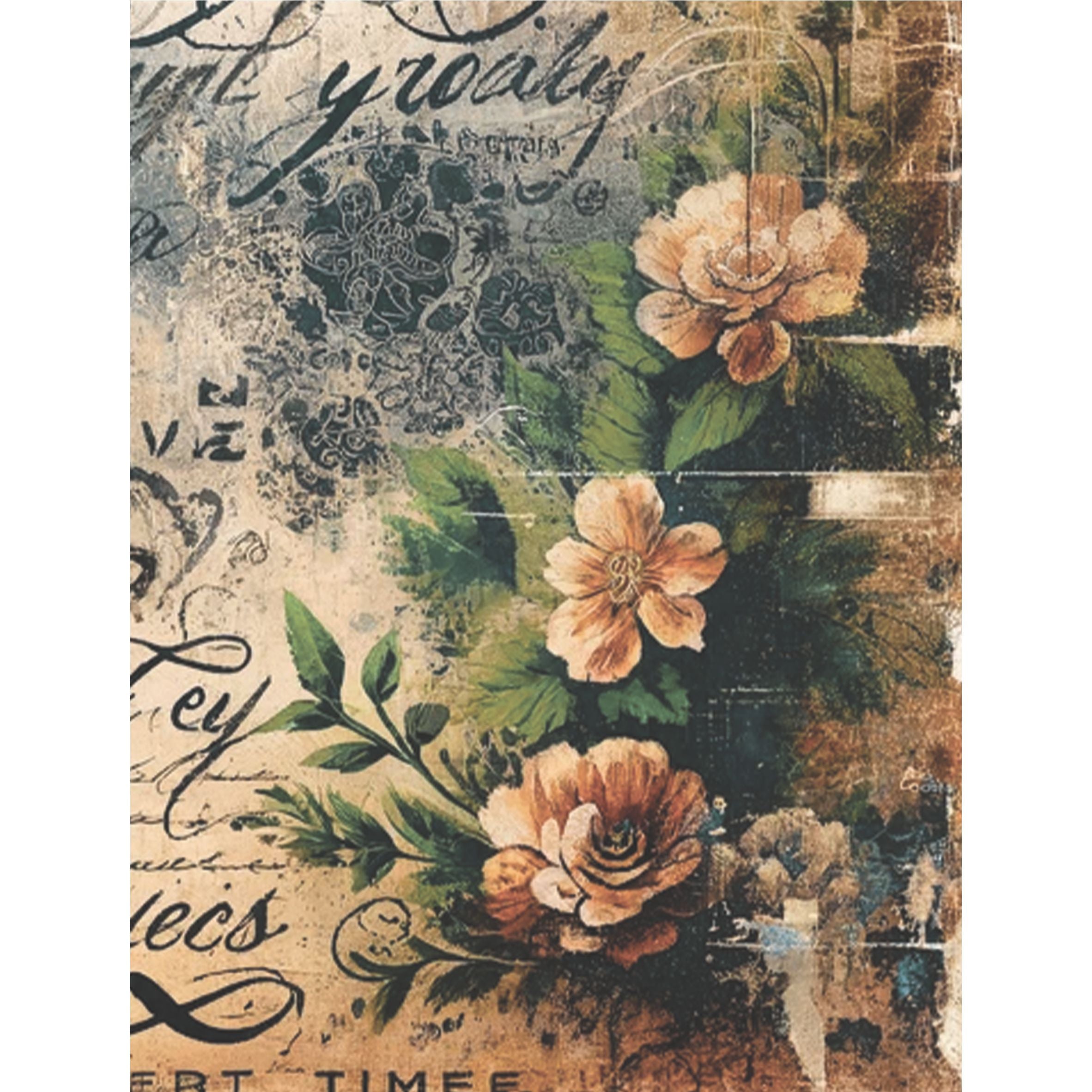 Coffee Rice Paper, 20.32 x 26.67 cm - for Decoupage Scrapbooking Cards Crafts