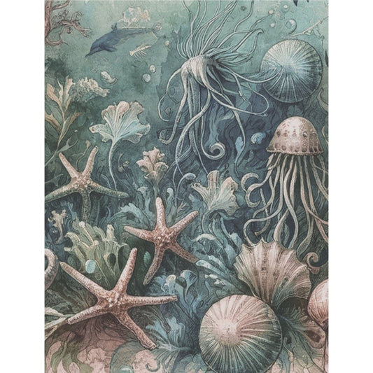 Reef Rice Paper, 20.32 x 26.67 cm - for Decoupage Scrapbooking Cards Crafts