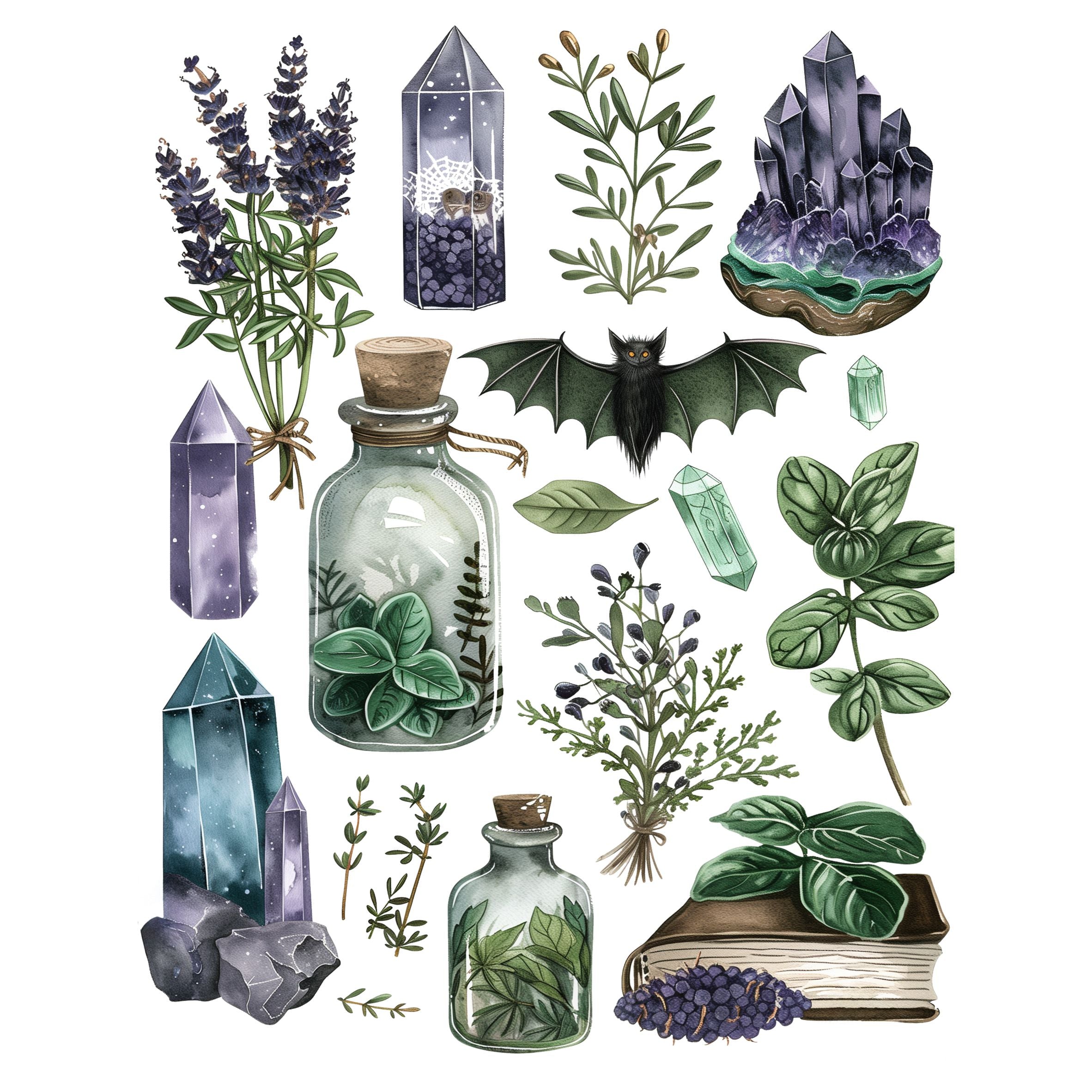 Witchy Decoupage Rice Paper, 20.32 x 26.67 cm - for Decoupage Scrapbooking Craft