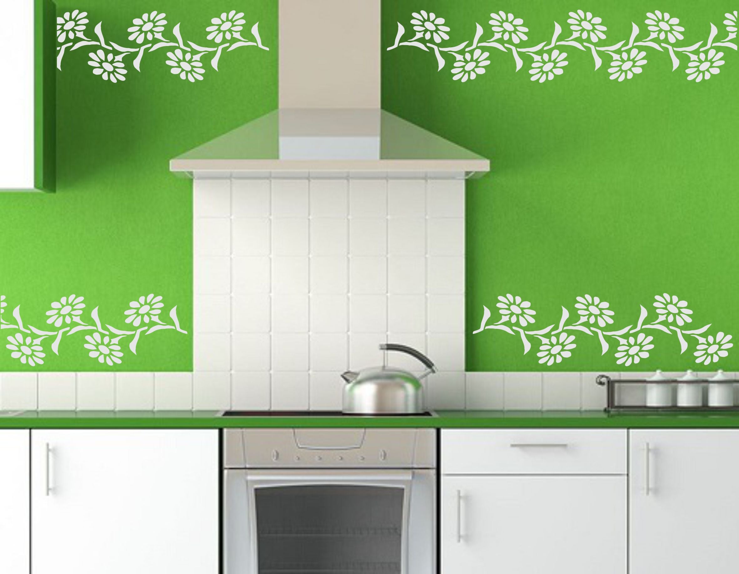 Daisy Stencil, 24.13 x 6.35 cm- Classic Border Flower