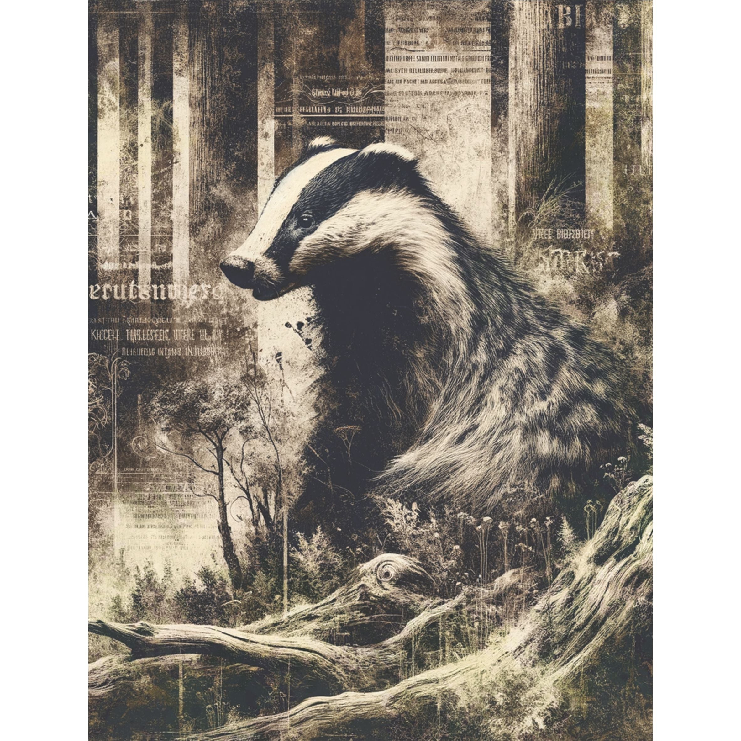 Forest Animals Rice Paper, 20.32 x 26.67 cm - for Decoupage Scrapbooking Cards Crafts