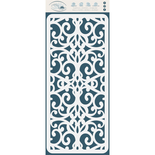 Slimline Panel Stencil, 10.16 x 22.86 cm - Screen Panel Card Making Slimline DiesCards Template