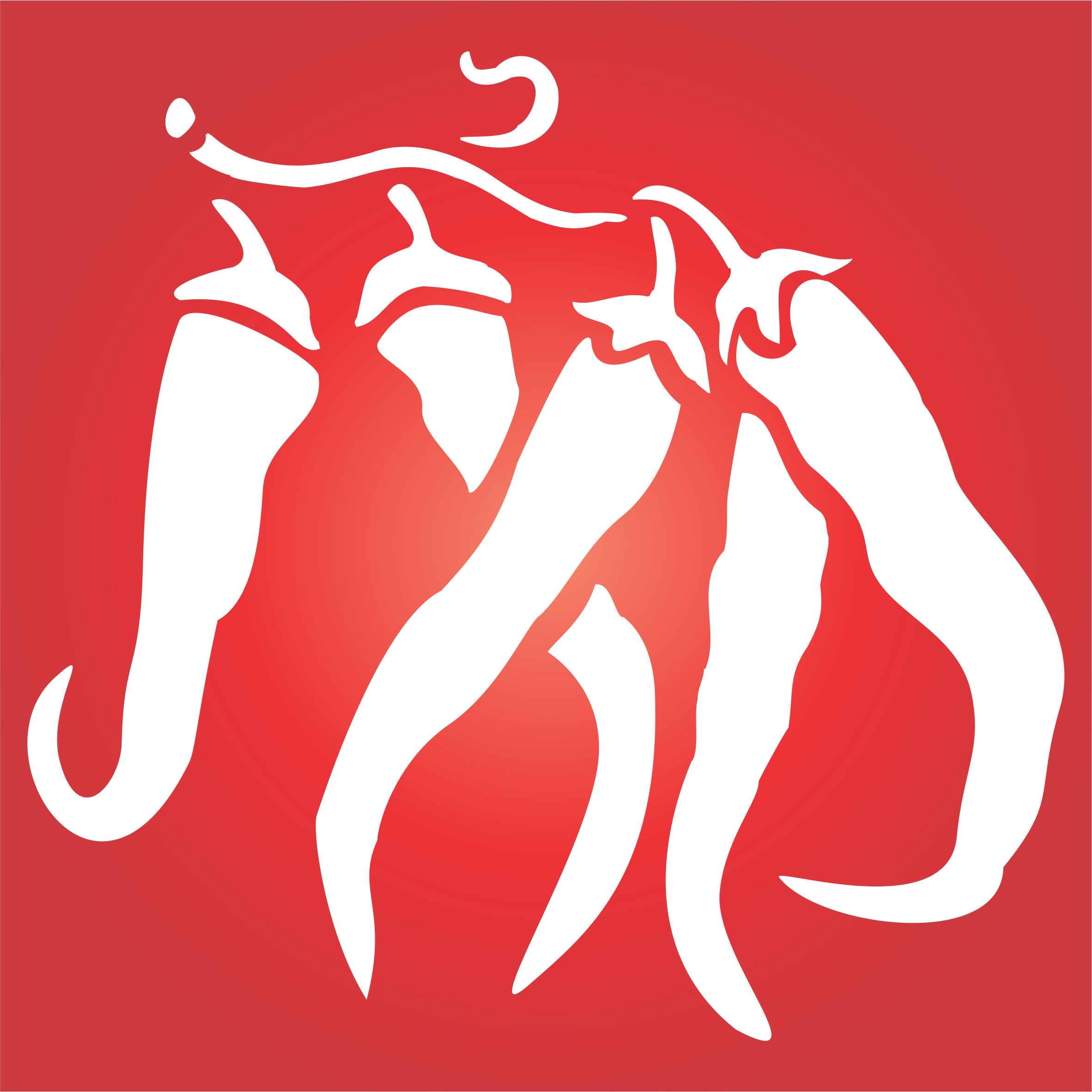 Chili Pepper Stencil, 11.43 x 11.43 cm - Classic Vegetable Chilli