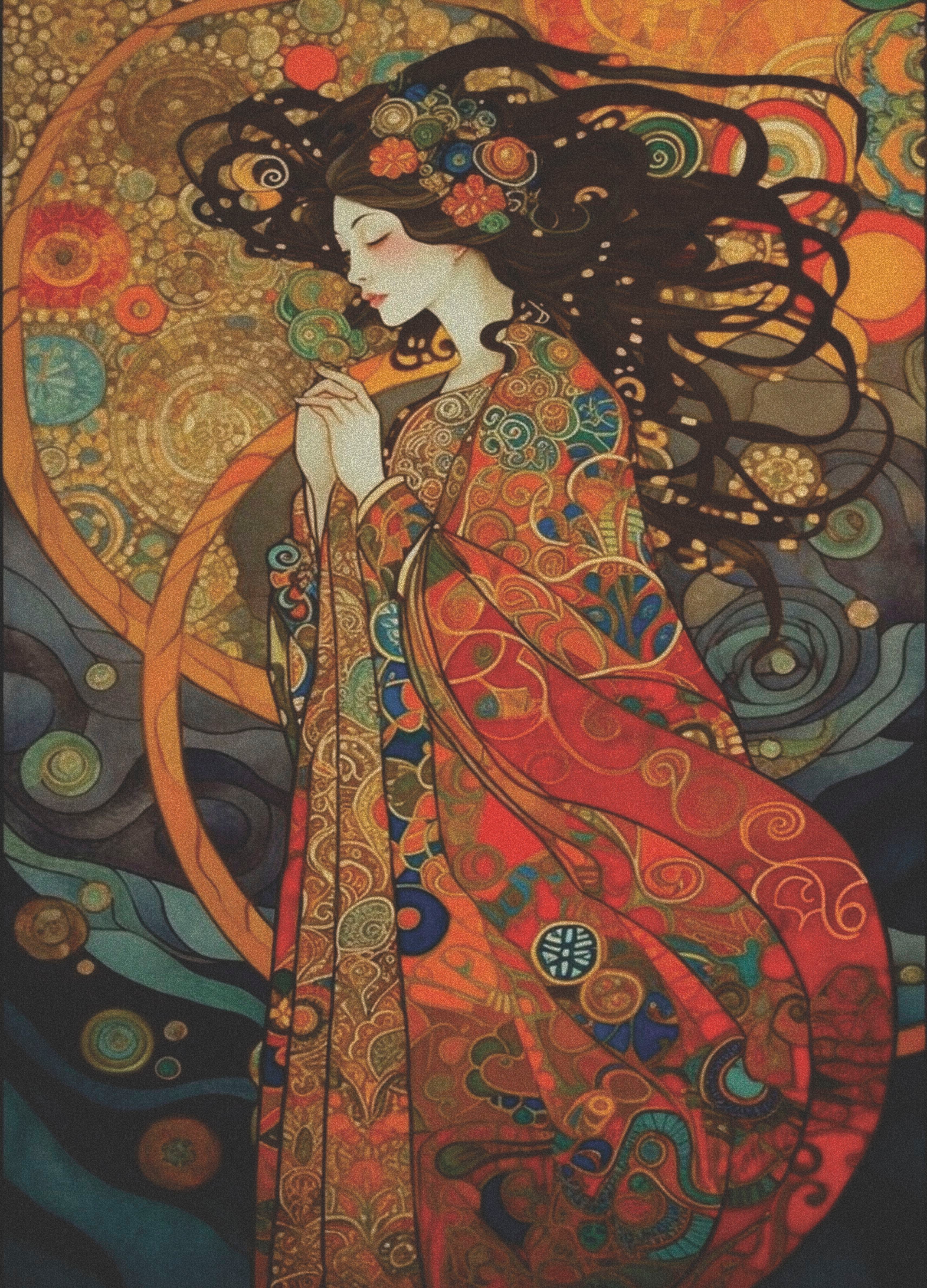 Lady Praying Rice Paper, 29.21 x 40.64 cm - for Decoupage Print Crafts