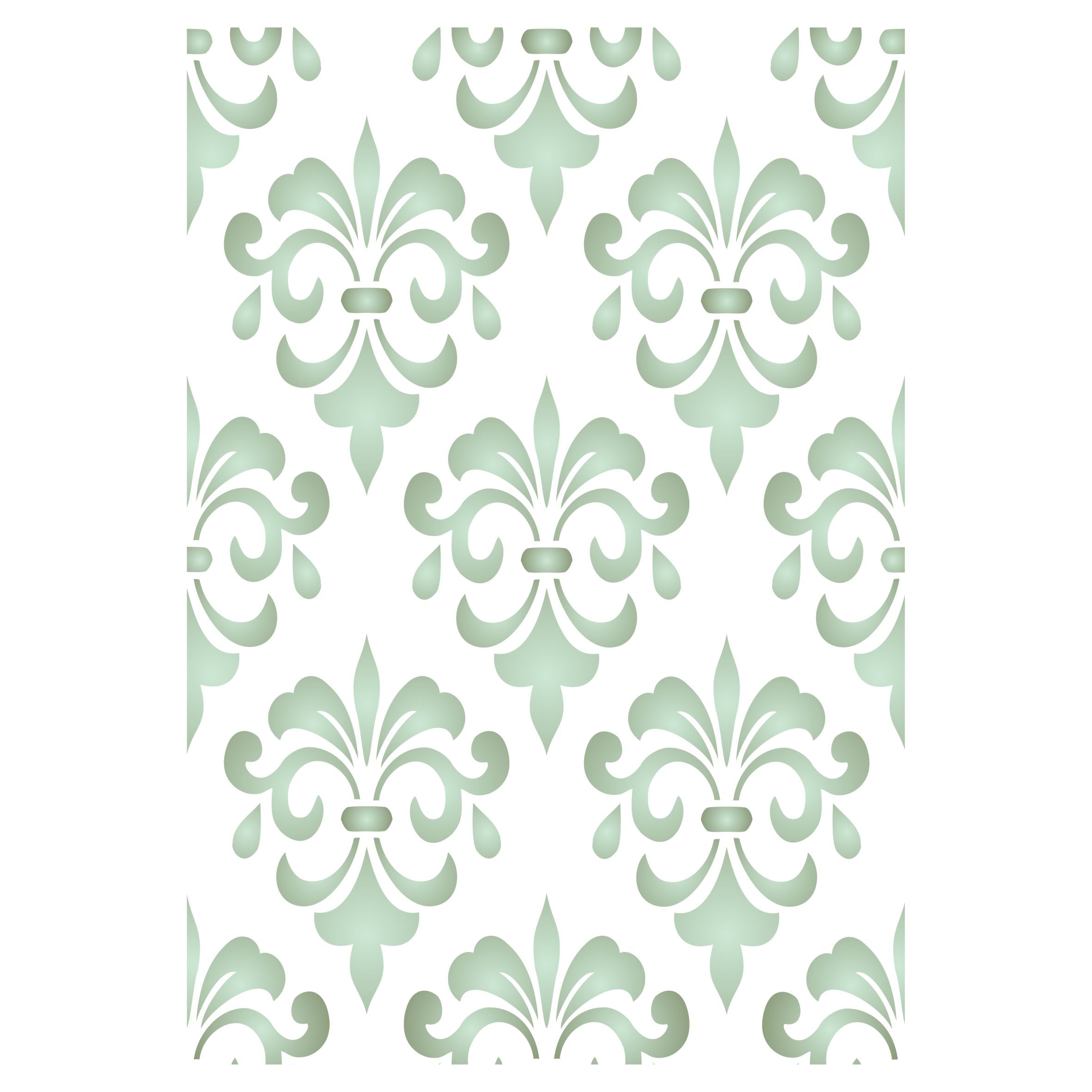 Damask Layering Stencil, 11.43 x 16.51 cm- Flower Mask use to Add Texture