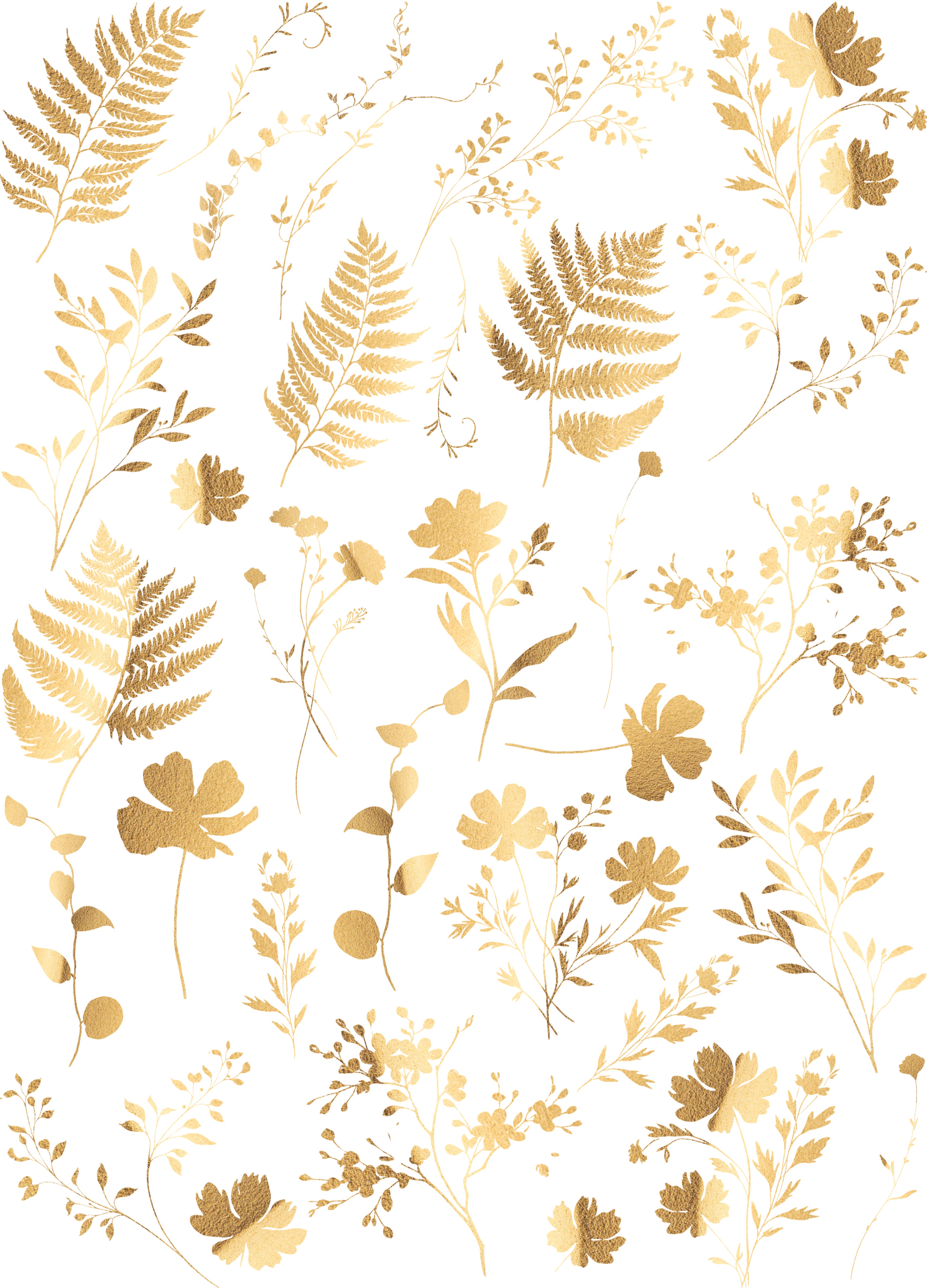 Gold Leaf Rice Paper, 29.21 x 40.64 cm - for Decoupage Furniture Crafts