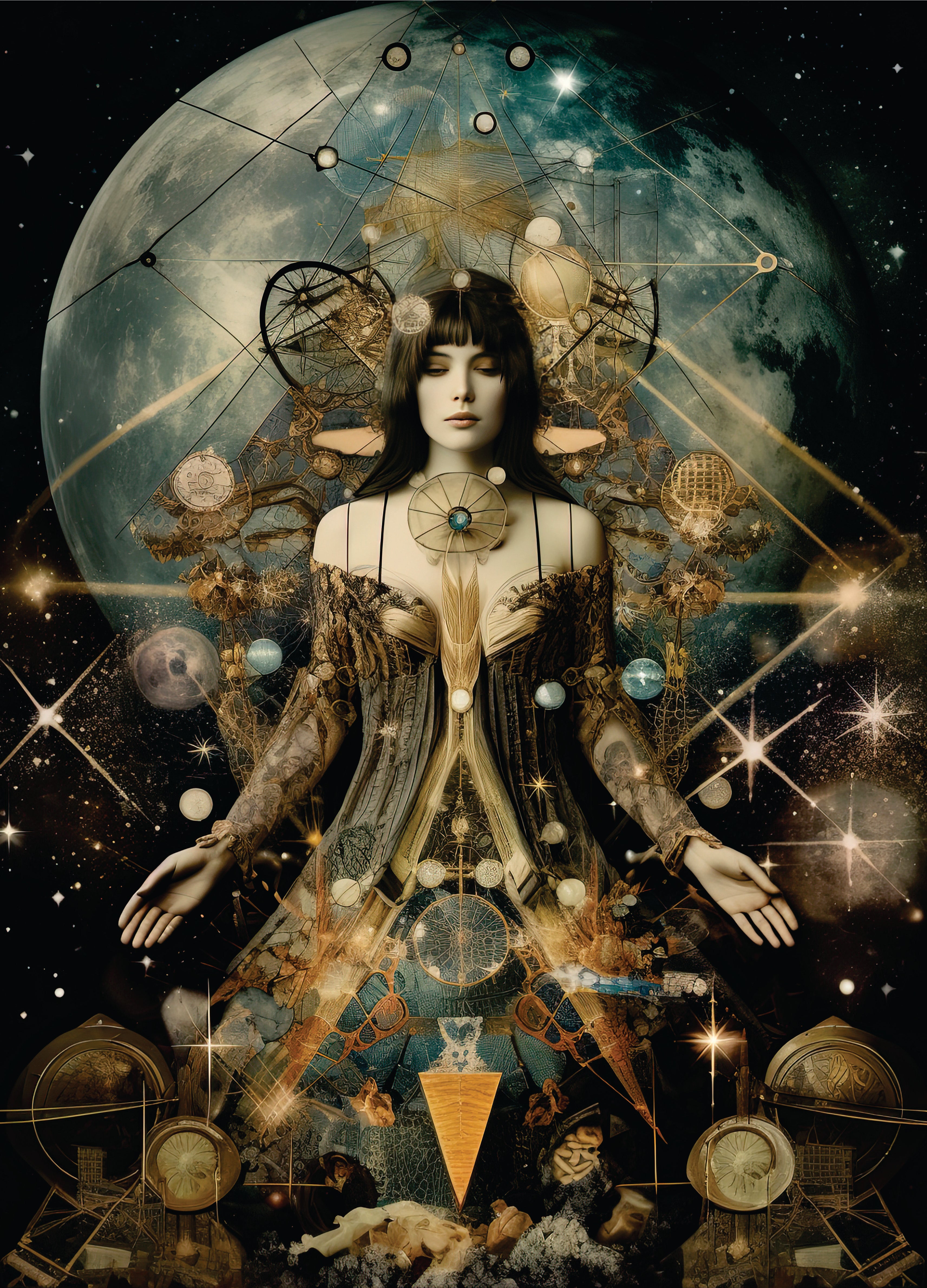 Surreal White Rice Paper, 29.21 x 40.64 cm - for Decoupage Furniture Crafts