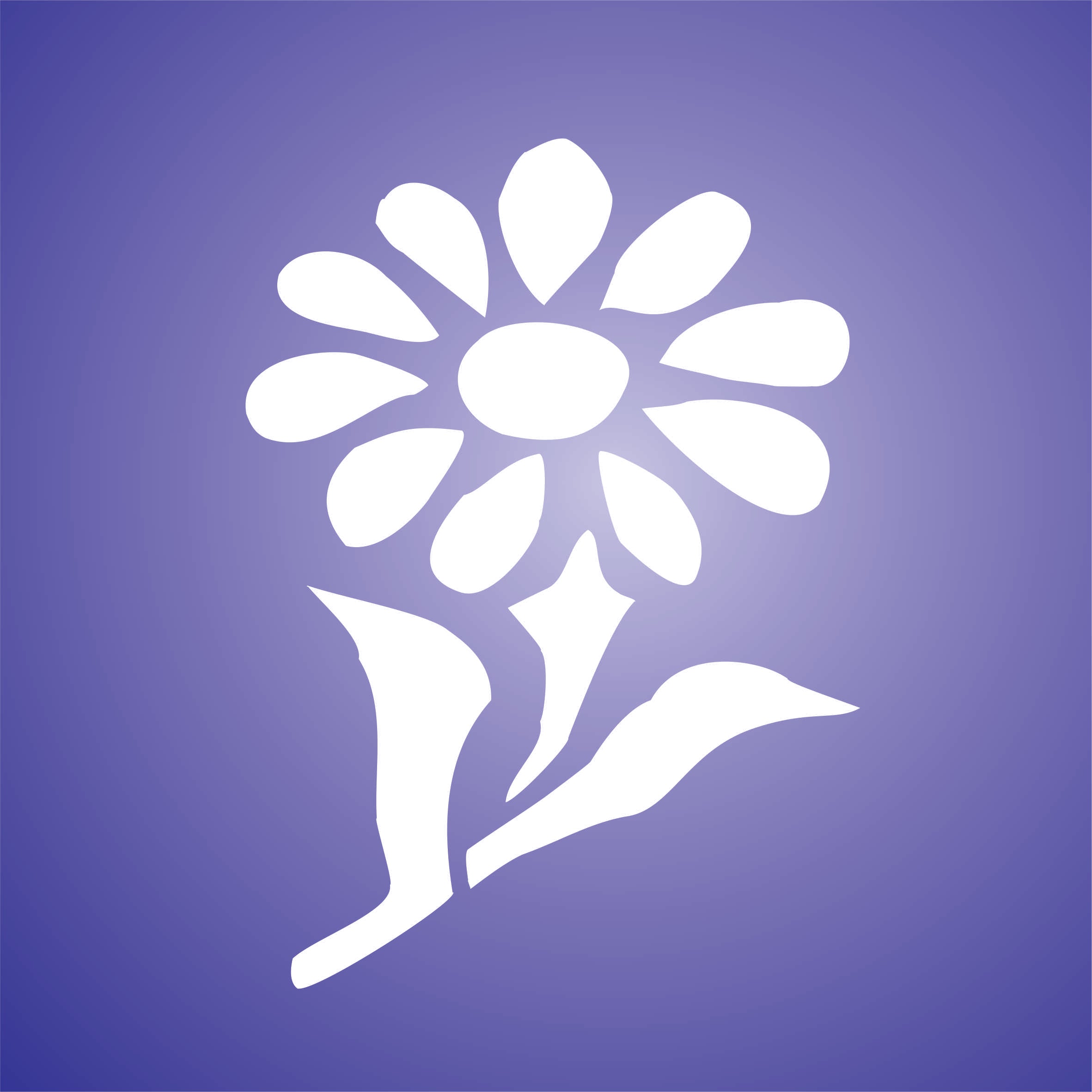 Daisy Stencil, 6.35 x 8.89 cm - Single Flower Floral