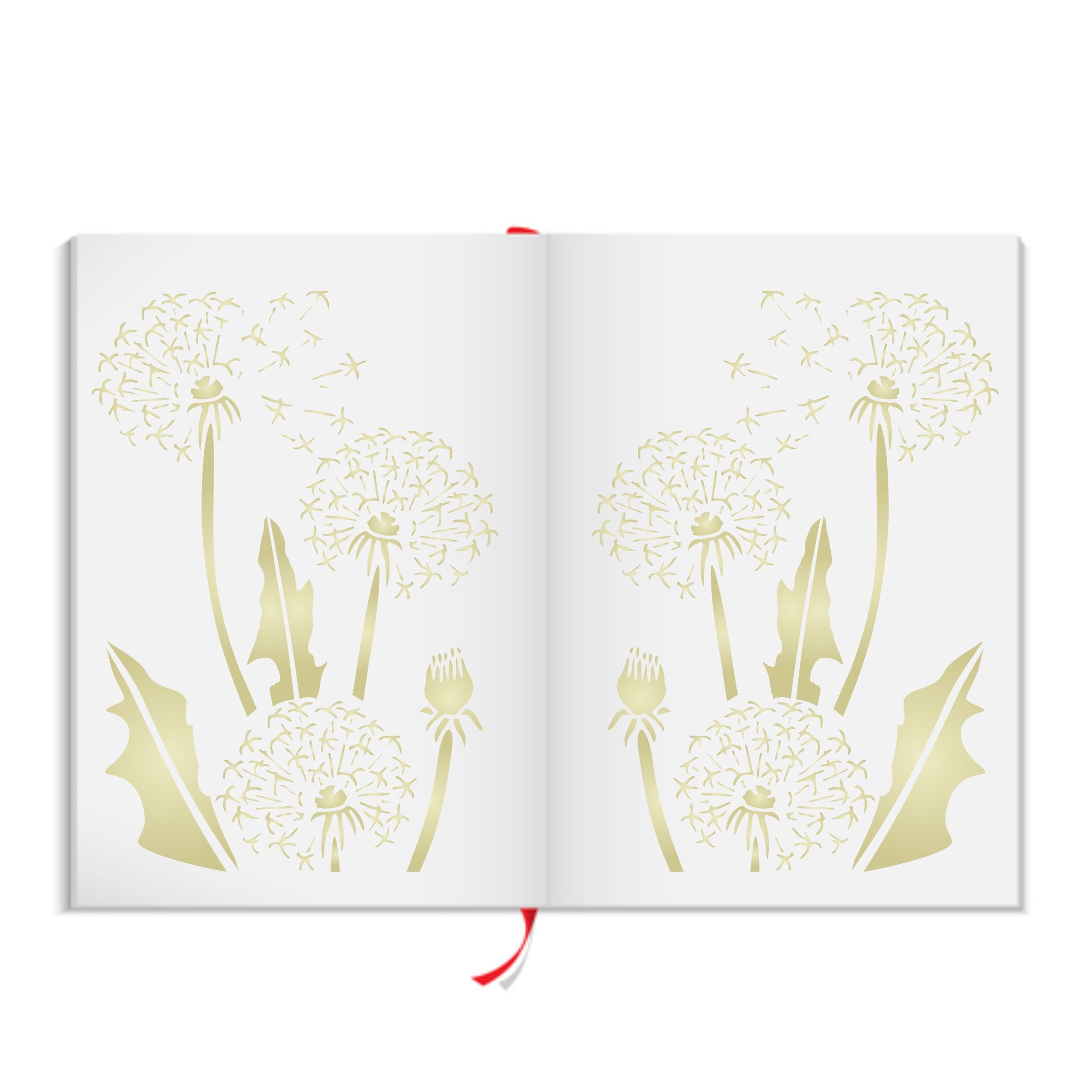 DandiClocks Layering Stencil, 11.43 x 16.51 cm - Dandelion Puff Mask use to Add Texture