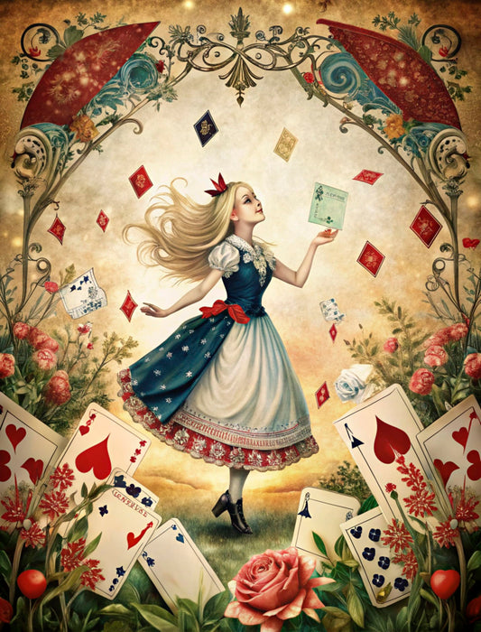 Wonderland People Rice Papers, 8 x 10.5 inch (A4) - 6 Pieces | 6 Unique Designs | Versatile Decoupage Designs for Art Projects & Crafting by CRAFT KREATIVELY