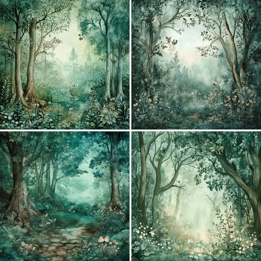 Scenic Rice Papers – Decoupage Paper 8x Designs for Collage, Mixed Media, Card Making & Crafts, Decoupage by CRAFT KREATIVELY
