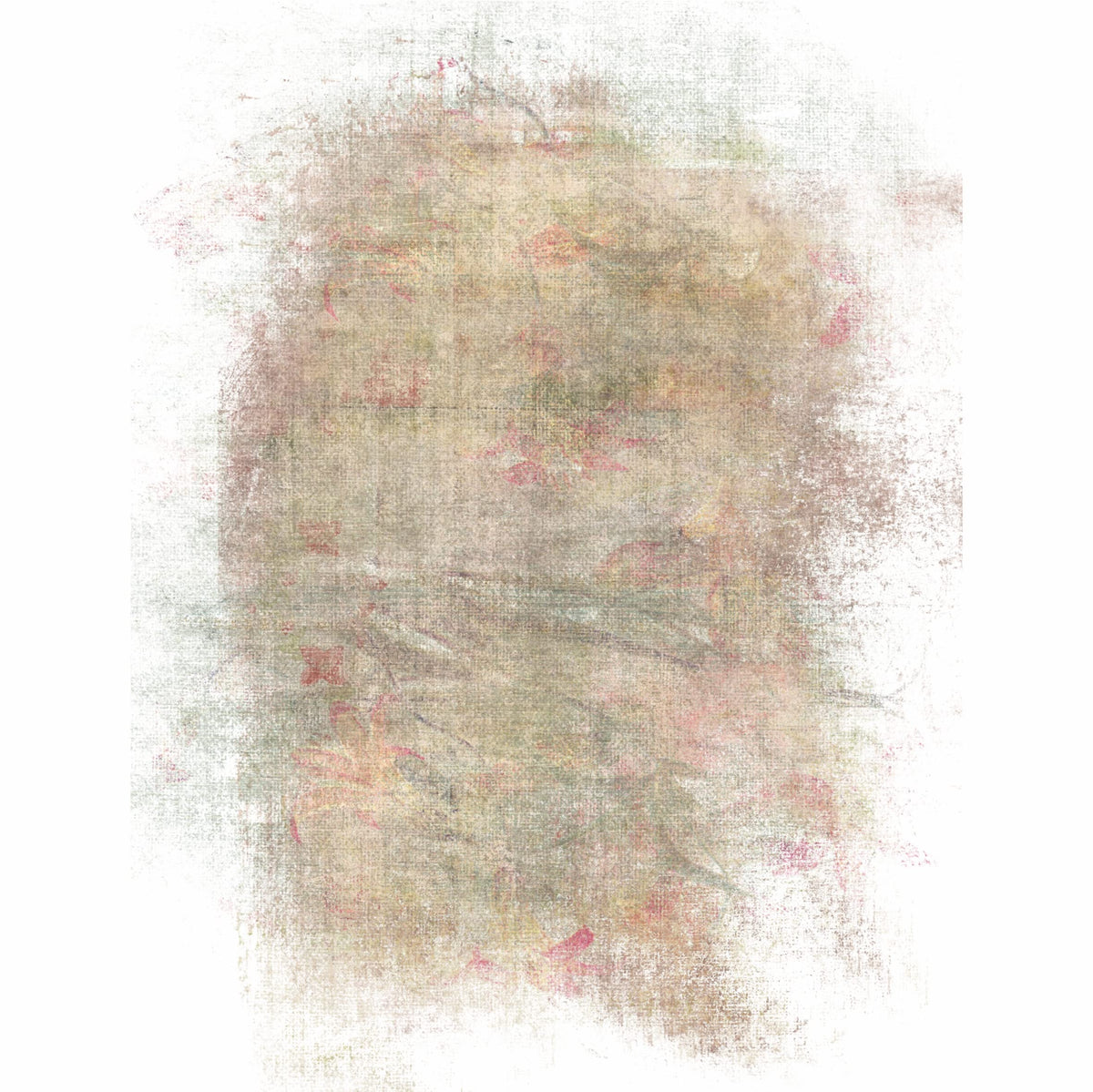 Rose Wallpaper Overlay Rice Paper, 20.32 x 26.67 cm - 6 x Different Printed Mulberry Paper Images 30gsm Visible Fibres for Decoupage Crafts Mixed Media Collage Art