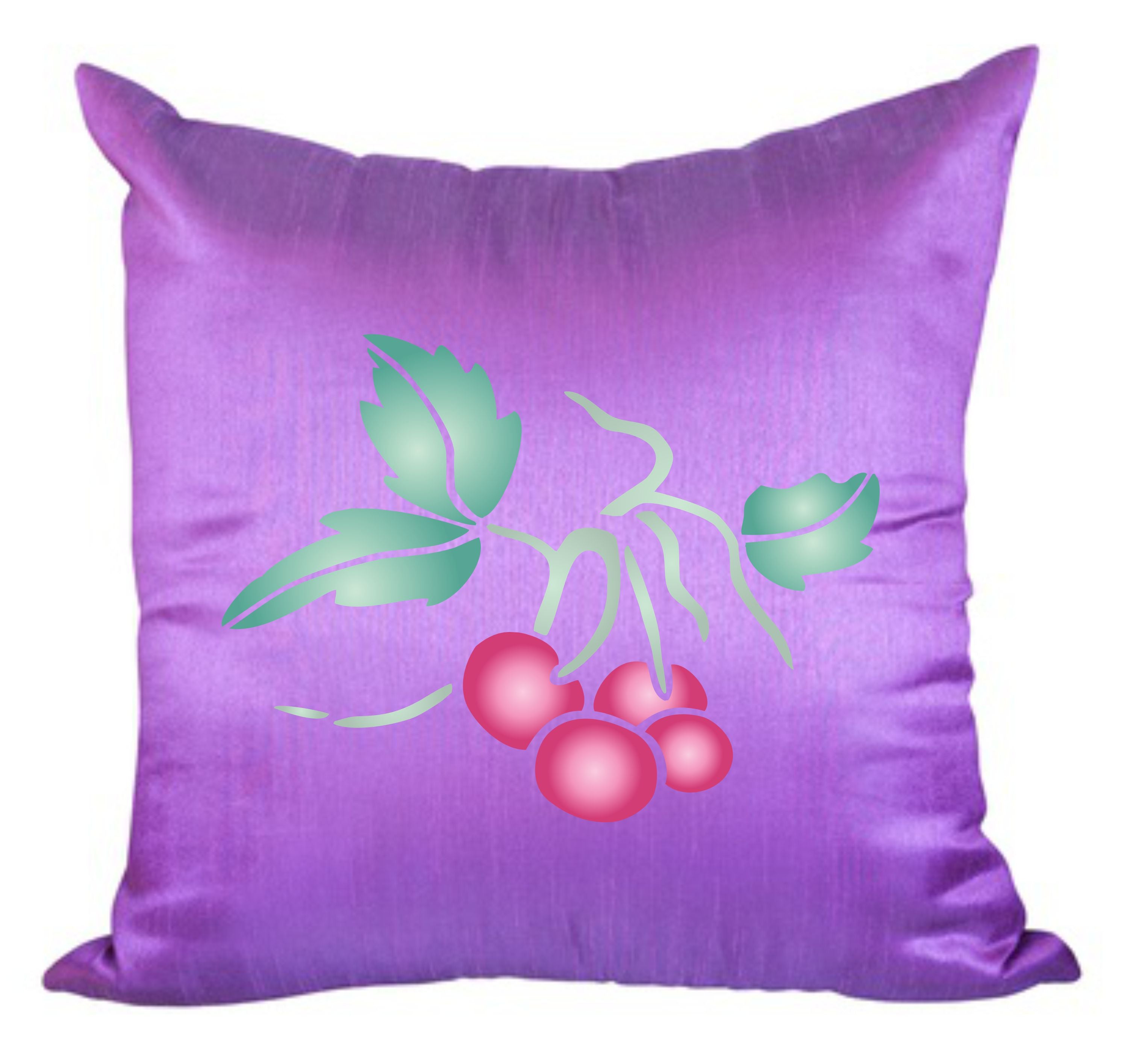 Cherry Stencil, 15.24 x 11.43 cm - Classic Fruit Red Cherry