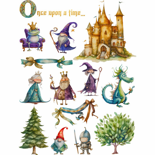 Fairytale Rice Paper, 20.32 x 26.67 cm – for Decoupage Cards Craft