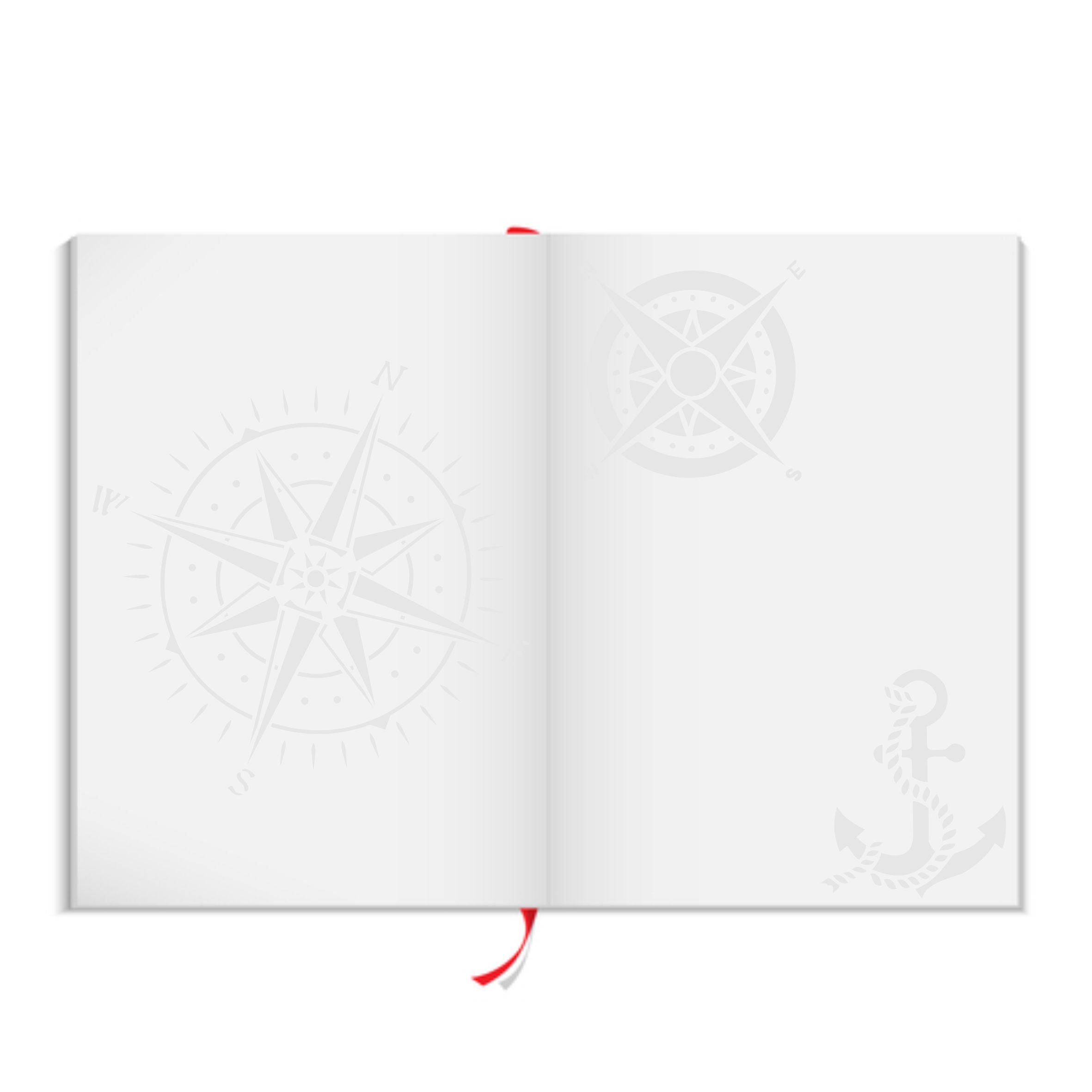 Compass Layering Stencil, 11.43 x 16.51 cm - Nautical Mask use to Add Texture