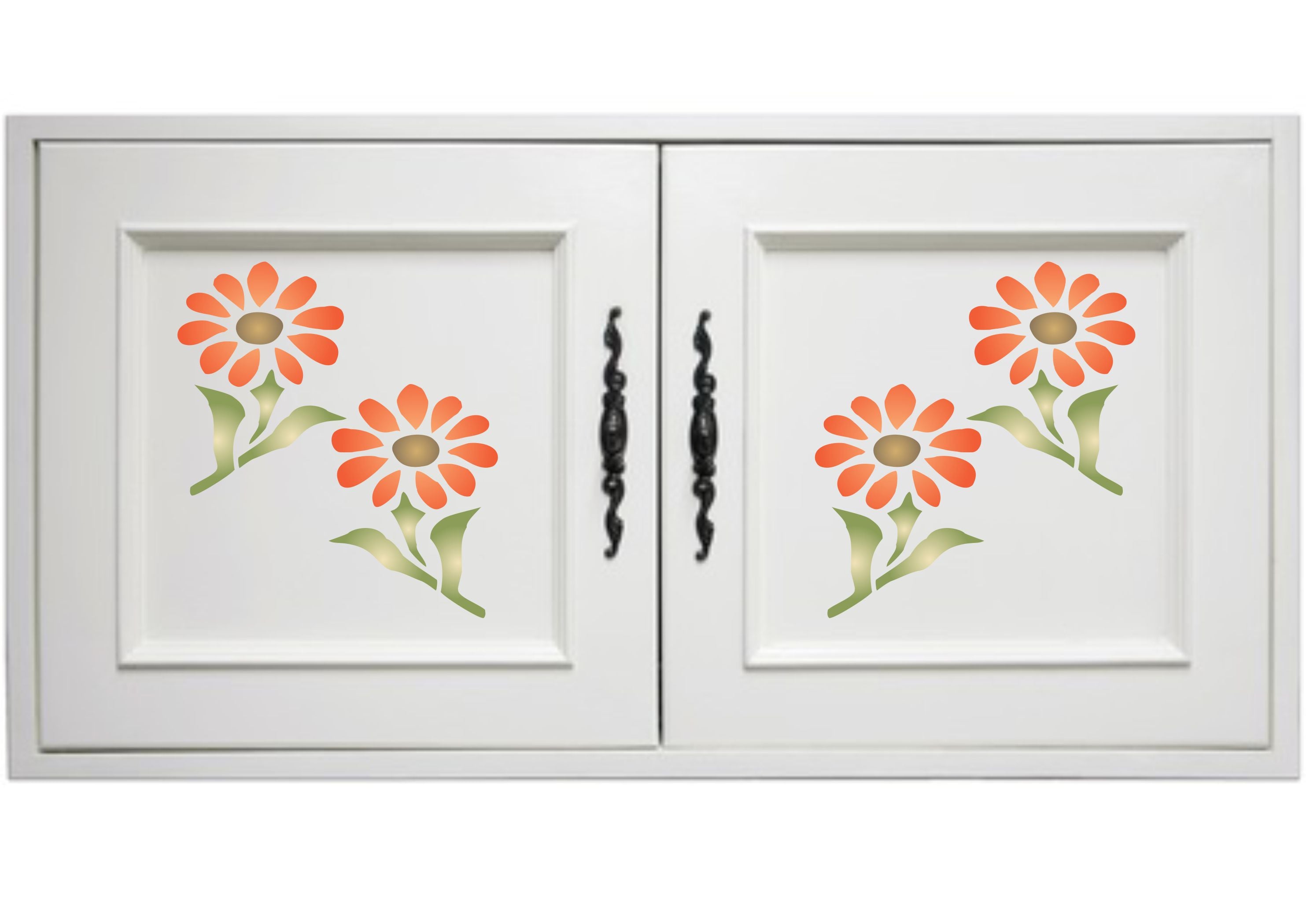 Daisy Stencil, 6.35 x 8.89 cm - Single Flower Floral