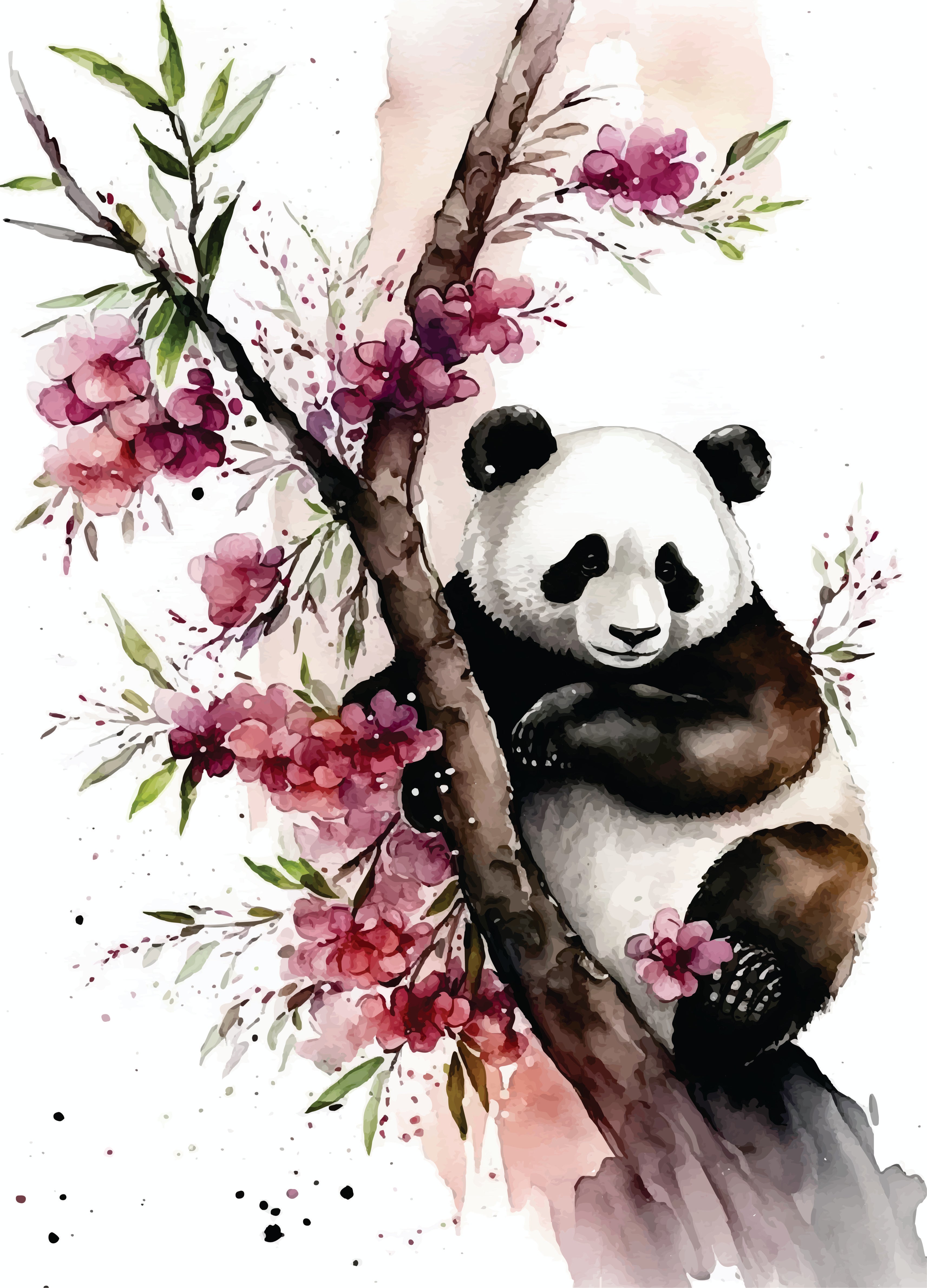 Panda Rice Paper, 29.21 x 40.64 cm - for Decoupage Furniture Crafts