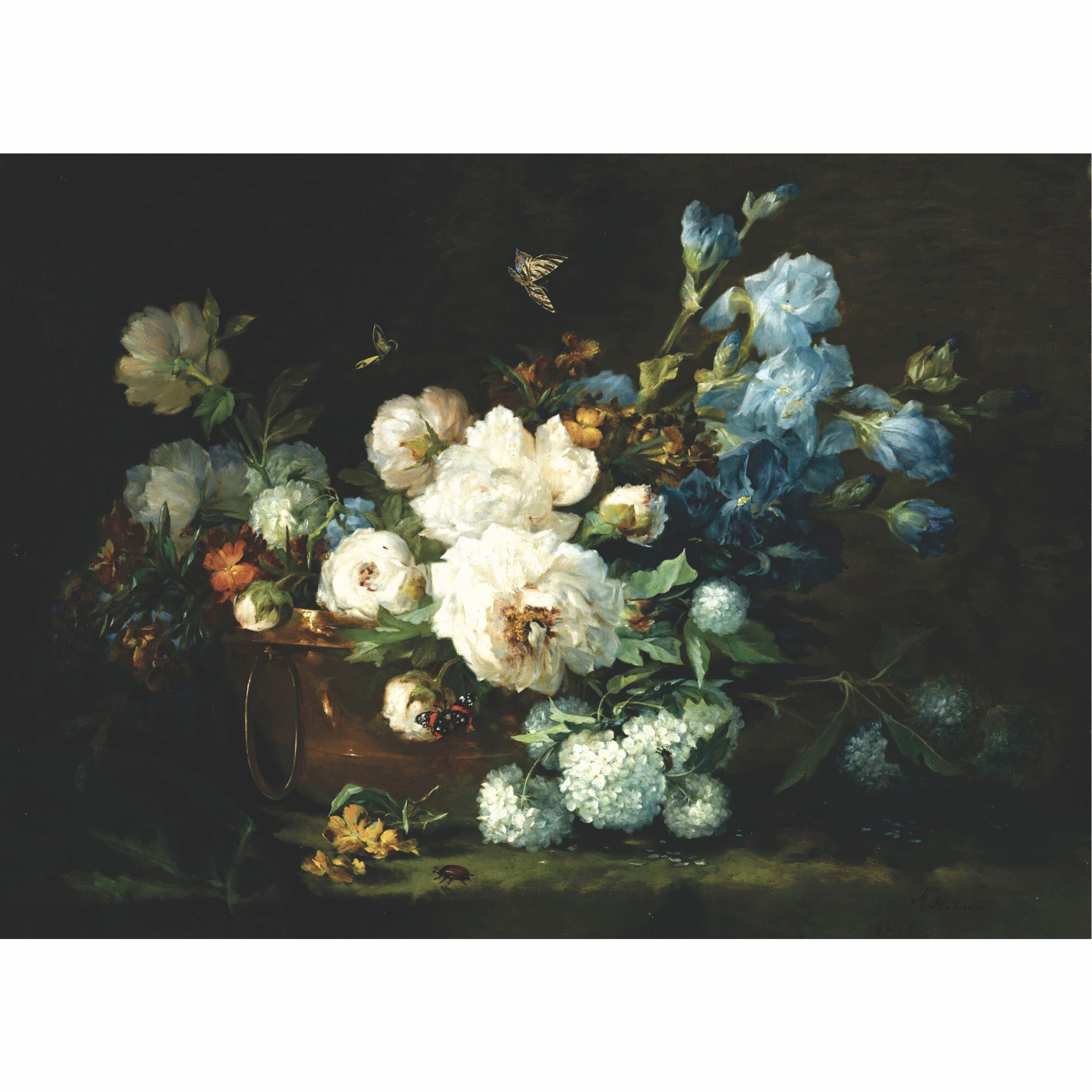 French Floral Mulberry Rice Paper, 29.21 x 40.64 cm - for Decoupage Print Crafts