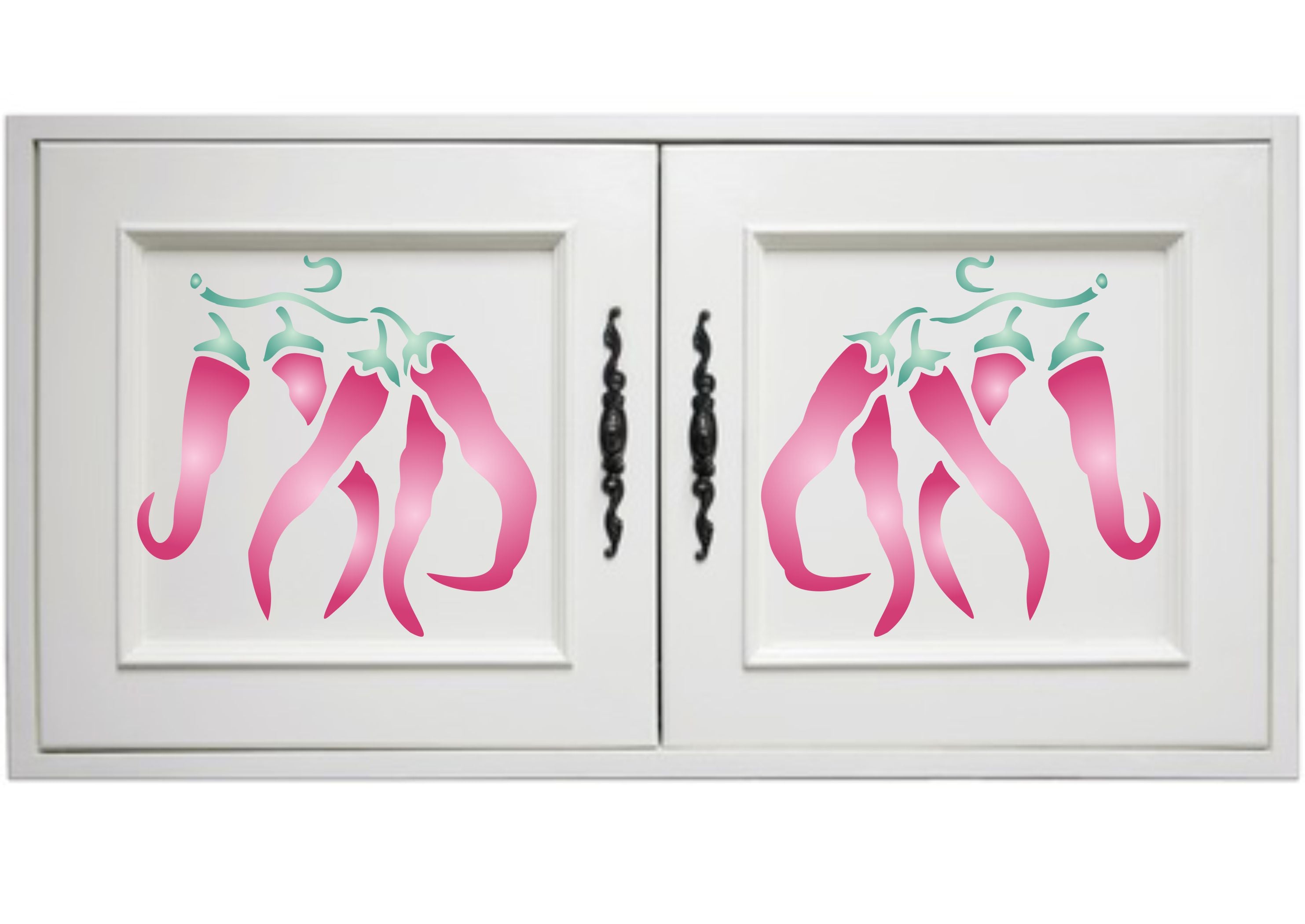 Chili Pepper Stencil, 11.43 x 11.43 cm - Classic Vegetable Chilli