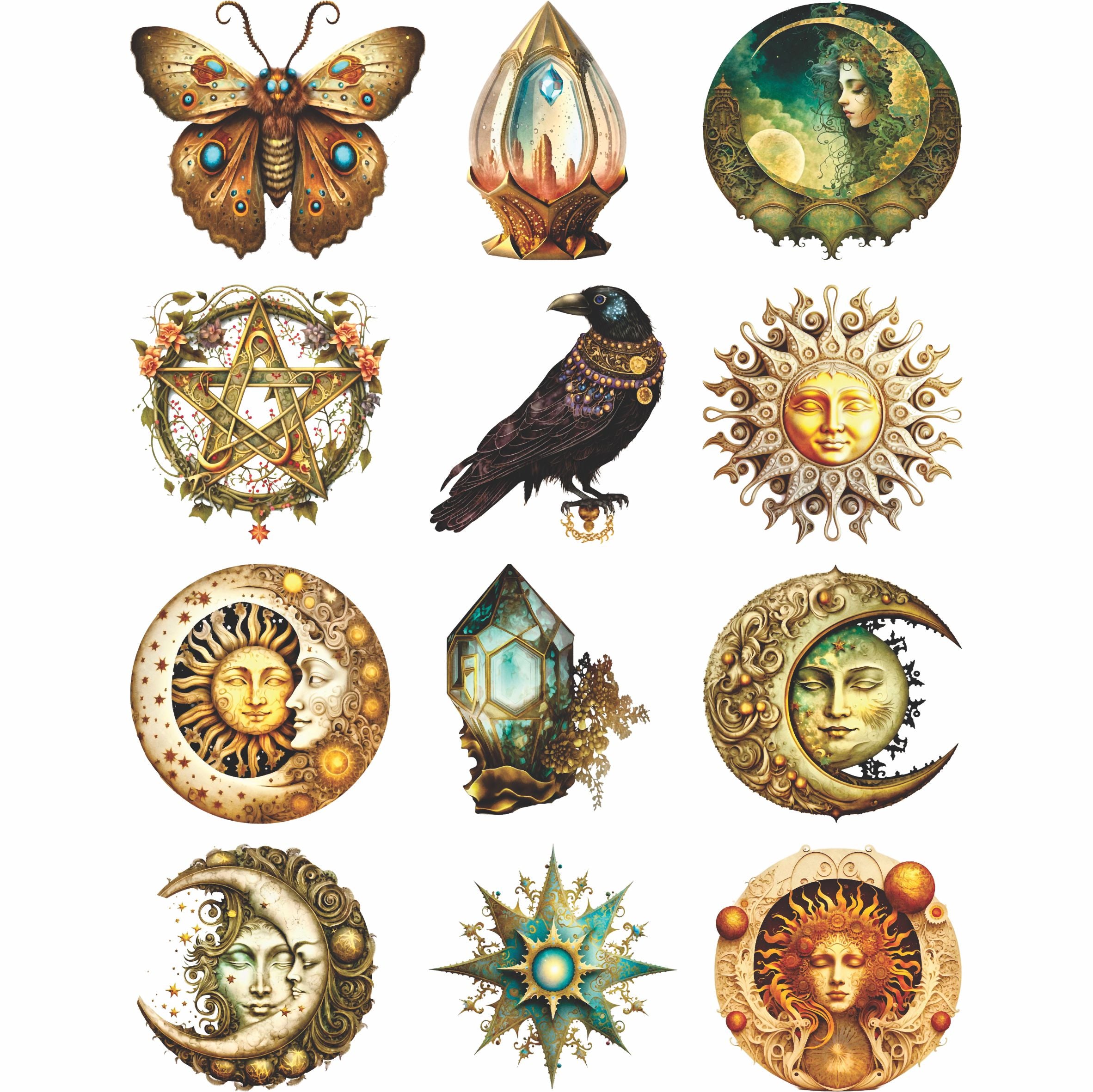 Mystical Moments Rice Paper, 20.32 x 26.67 cm - for Decoupage Crafts