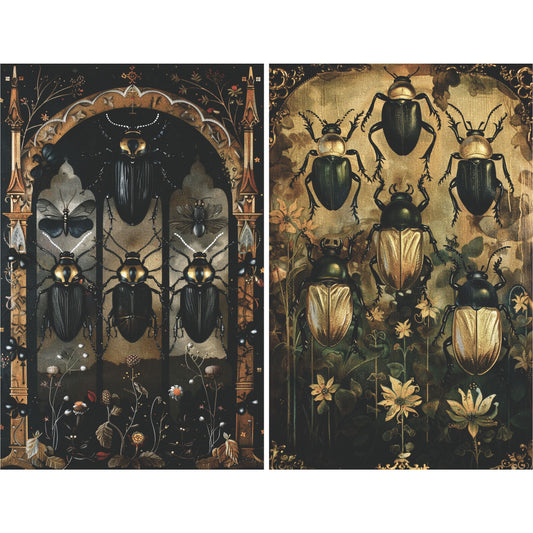Bugs Decoupage Rice Paper, 20.32 x 26.67 cm - for Decoupage Scrapbooking Crafts