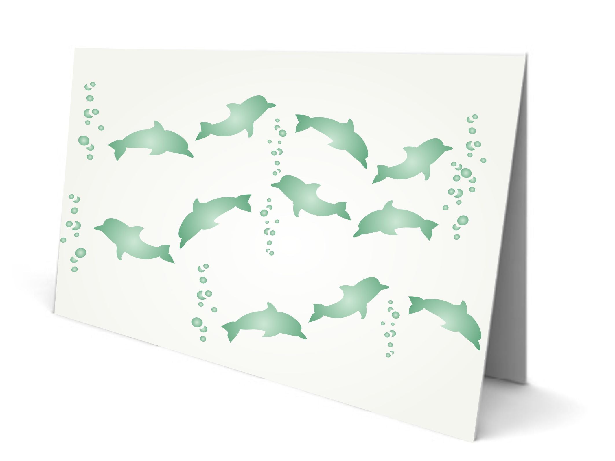Dolphins, 16.51 x 3.18 cm- Sea Ocean Nautical Seashore Reef Border