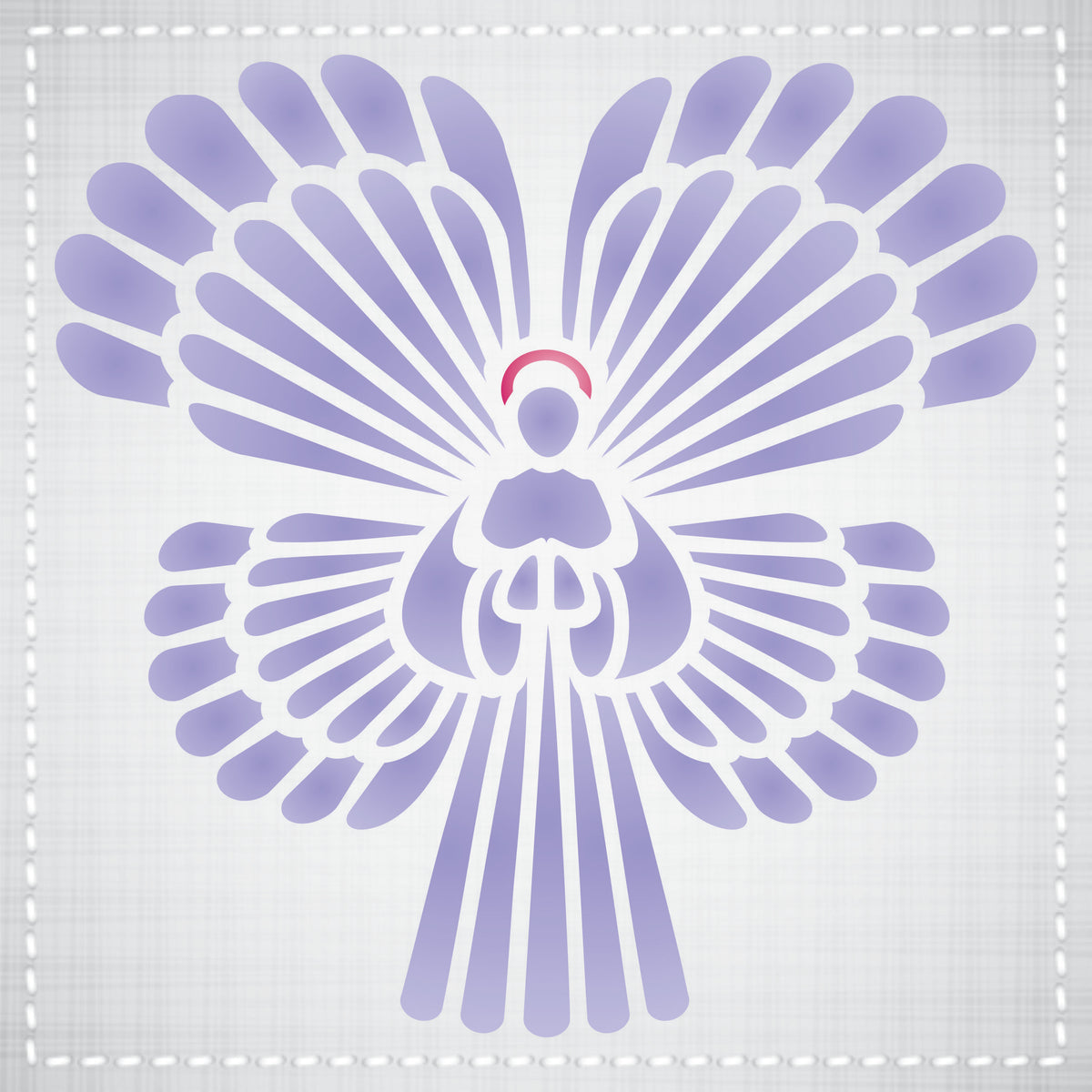 Angel Stencil - Christmas Nativity Card Decor Poster