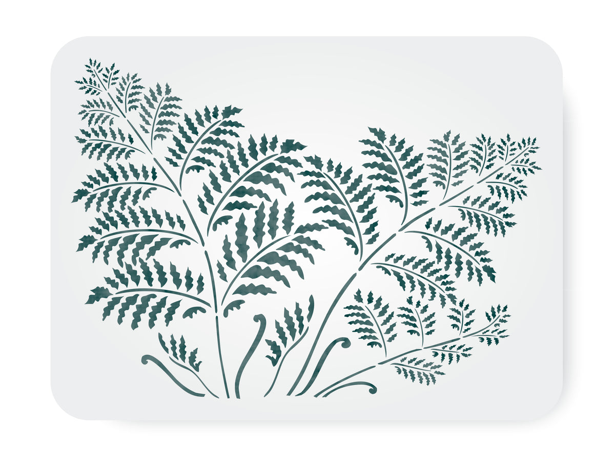 Tree Fern Stencil , 52.07 x 38.1 cm- Large Tropical Ferns
