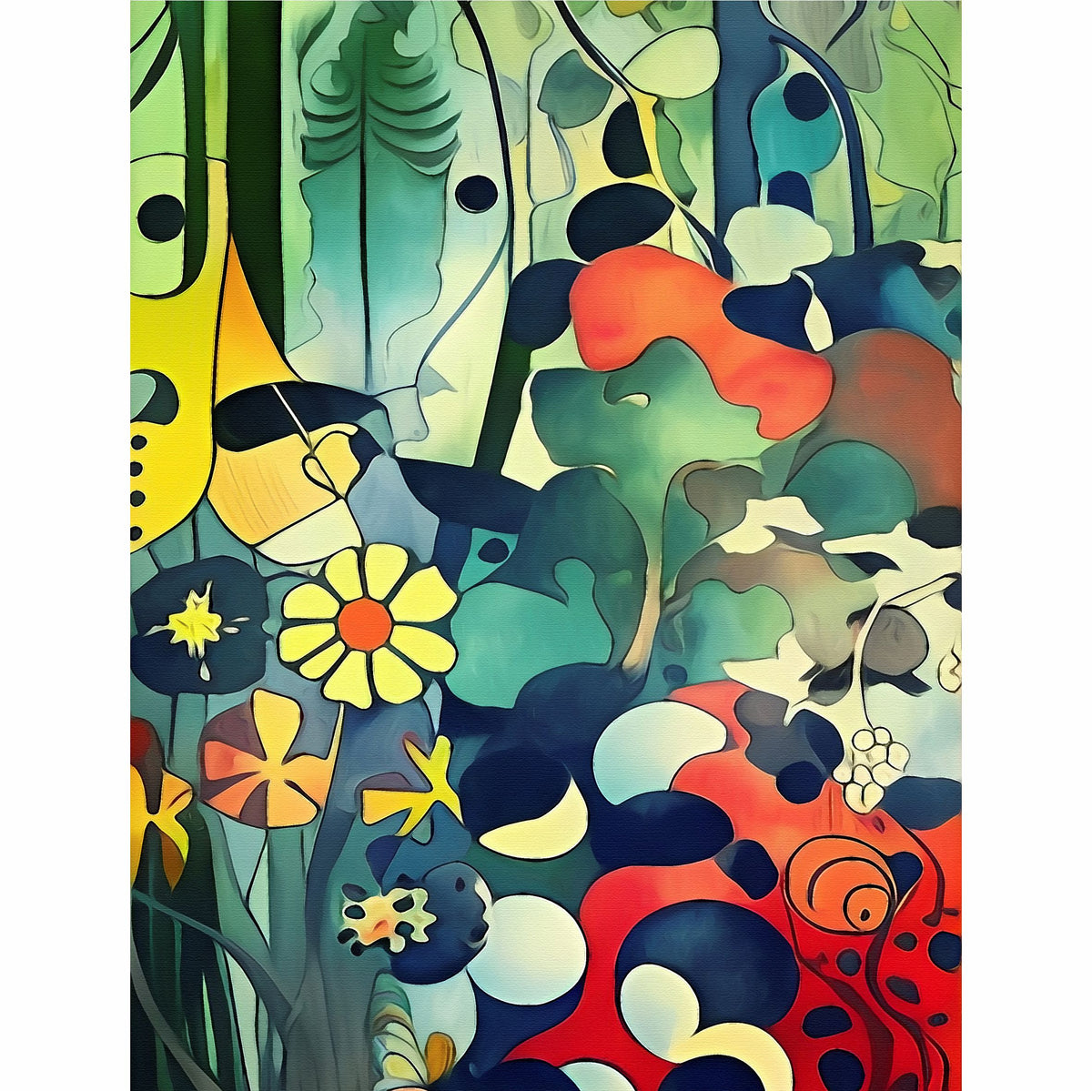 Abstract Forest Rice Paper, 20.32 x 26.67 cm - for Decoupage Cards Craft