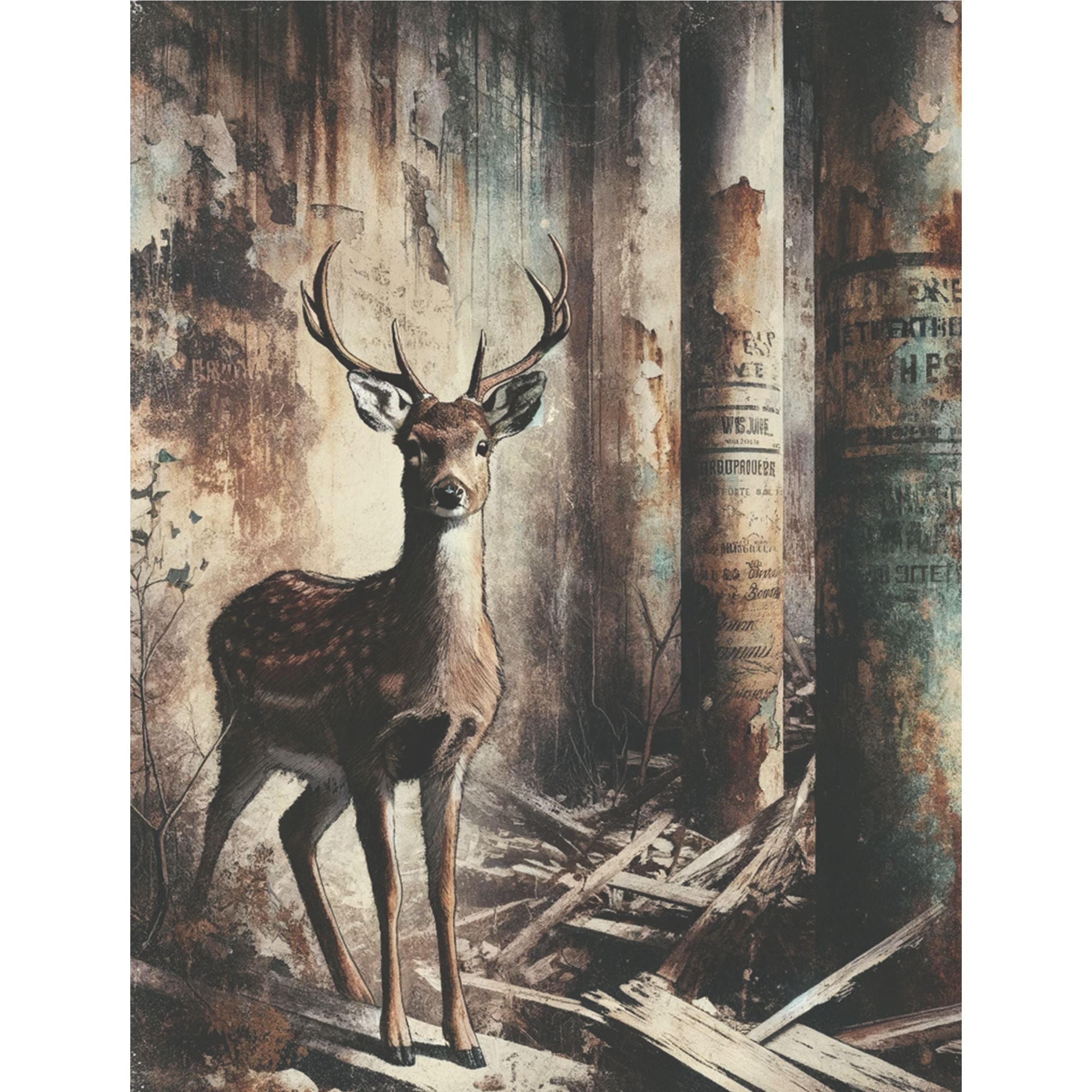 Forest Animals Rice Paper, 20.32 x 26.67 cm - for Decoupage Scrapbooking Cards Crafts