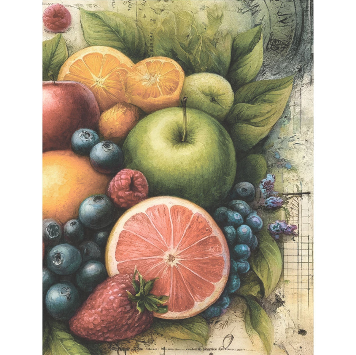 Oranges Rice Paper, 20.32 x 26.67 cm - for Decoupage Scrapbooking Cards Crafts