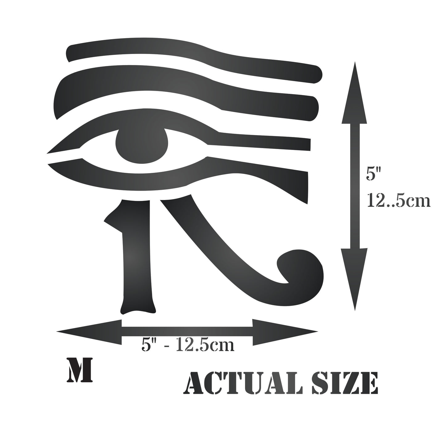 Eye of Horus Stencil - Classic Egyptian Symbol Hyroglyphics