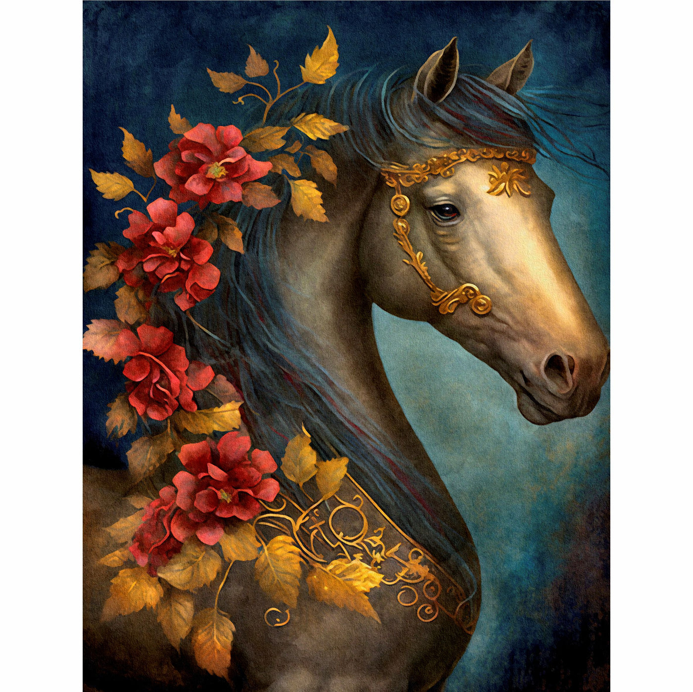 Horse Decoupage Rice Paper- 6 Unique Printed Mulberry Paper Pages 30gsm