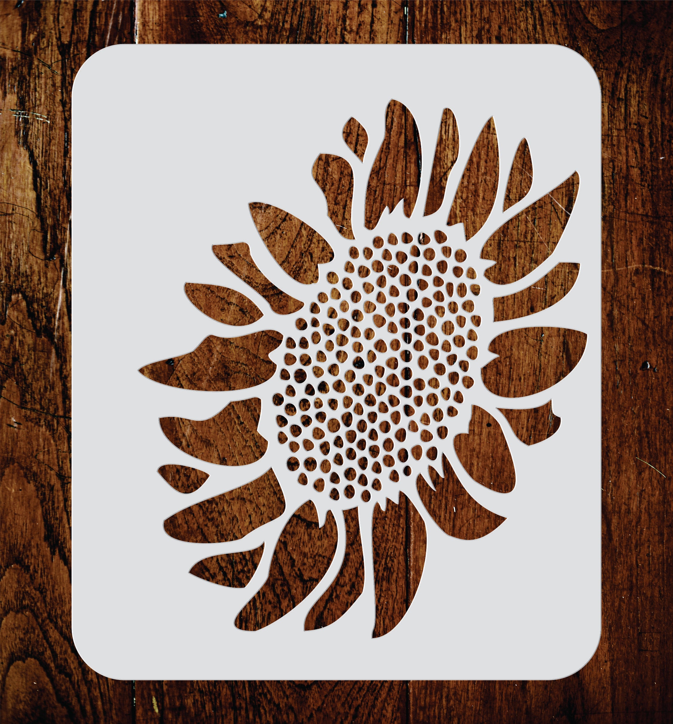 Sunflower Stencil - Flower Floral Art