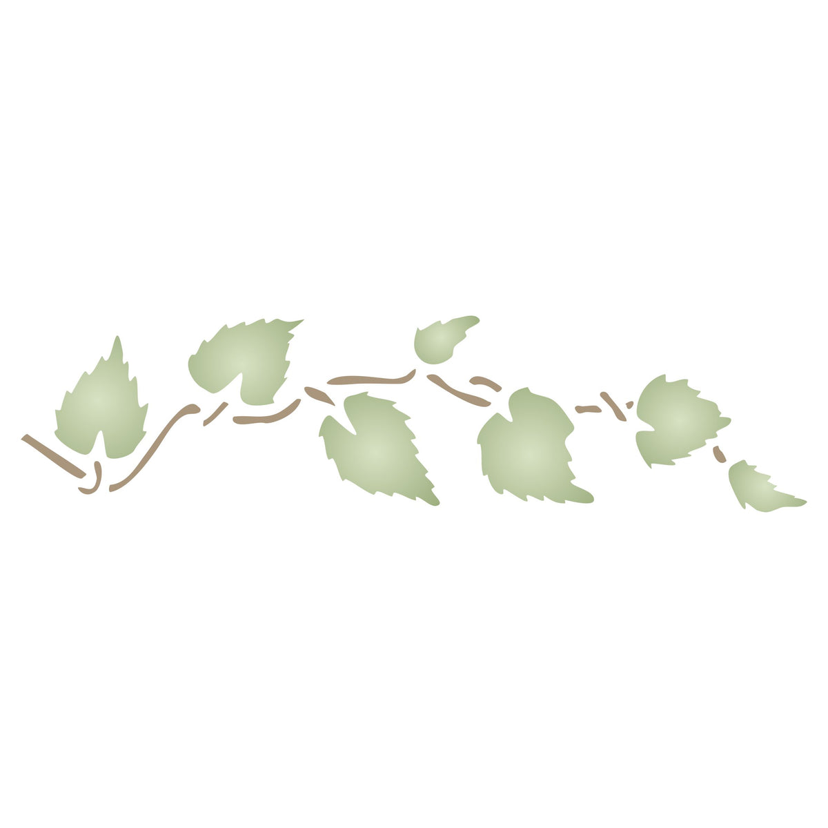 Leaves Stencil, 16.51 x 3.81 cm - Leaf Border Art Decor