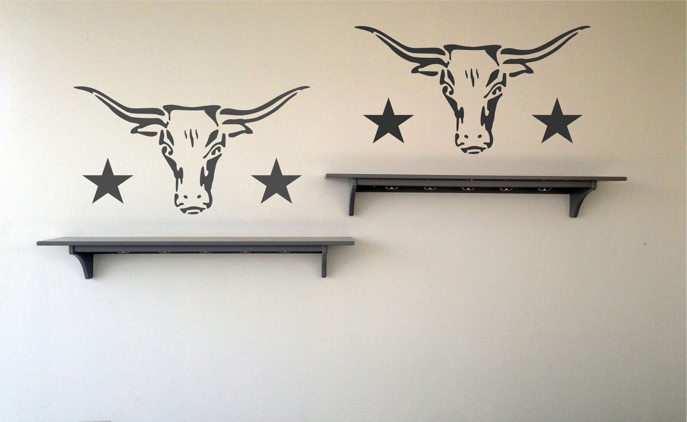 Longhorn Stencil - Cow Bull Skull Texas Decorative Farm Animal