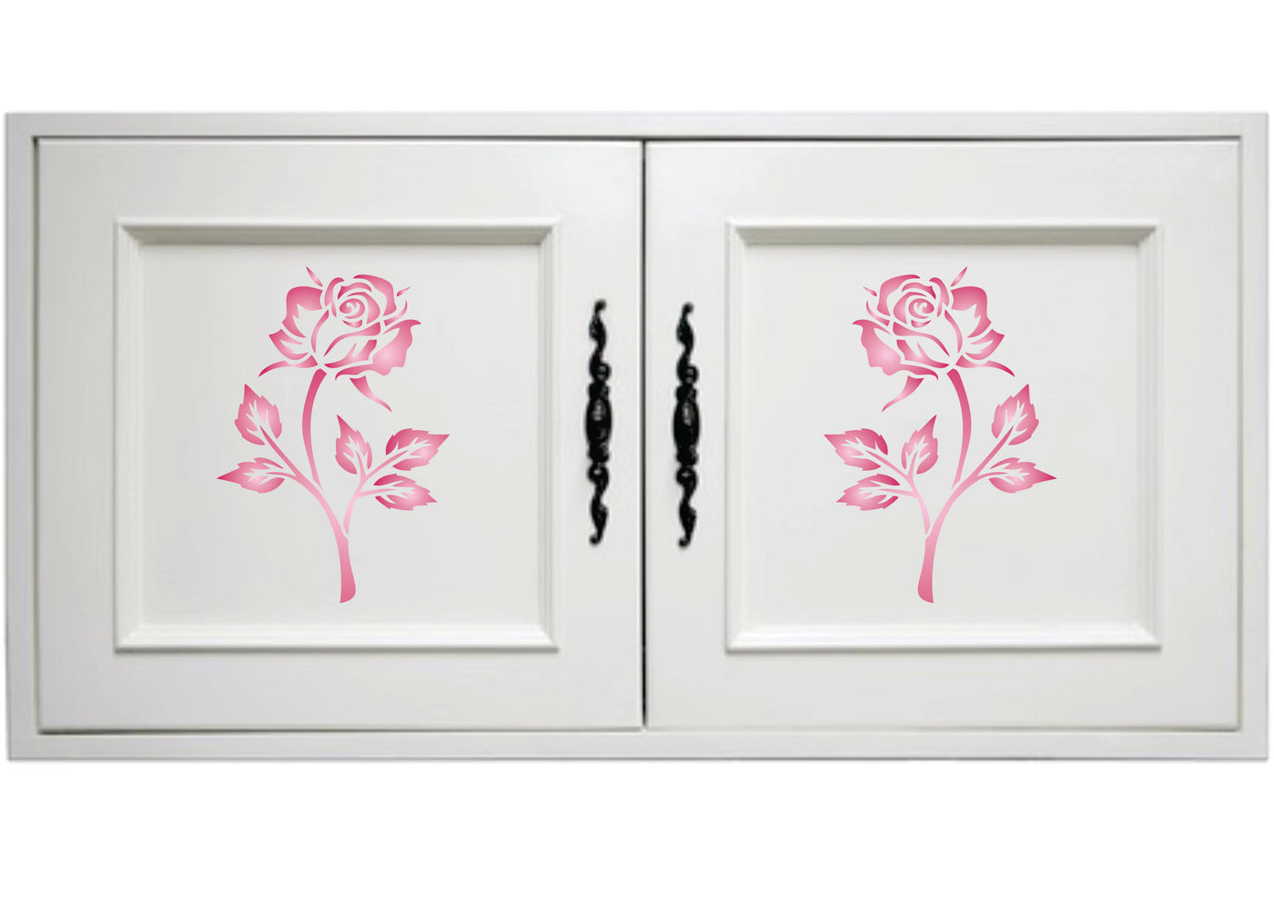 Single Rose Stencil - Bloom Flora Flower