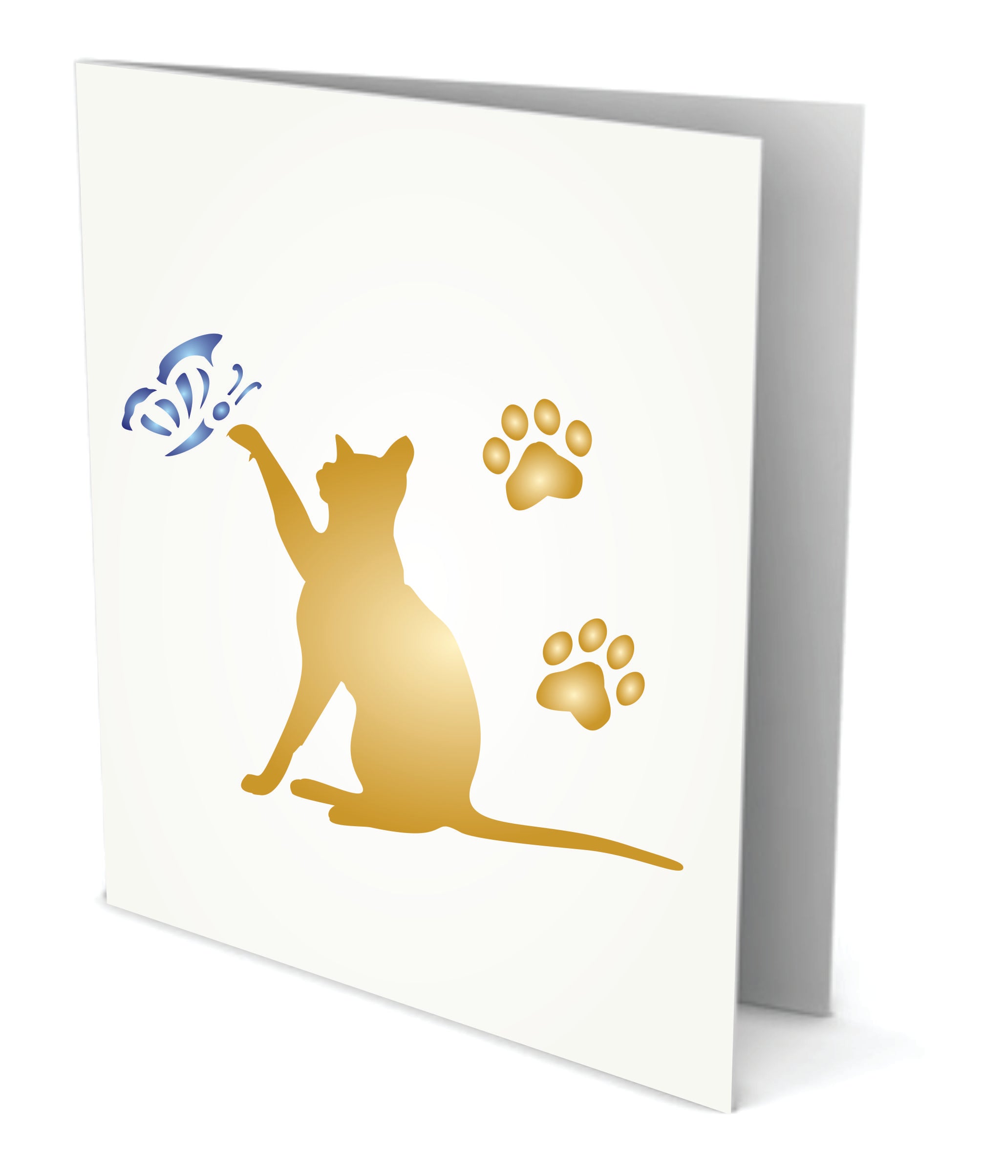 Cat Stencil - Pet Friend Animal Feline Silhouette