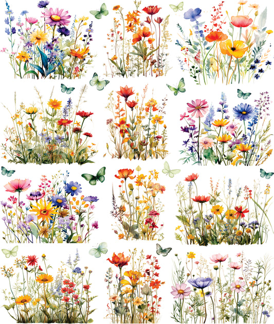 Meadow Decoupage Rice Paper, 29.21 x 36.83 cm - for Scrapbooking Cards Crafts