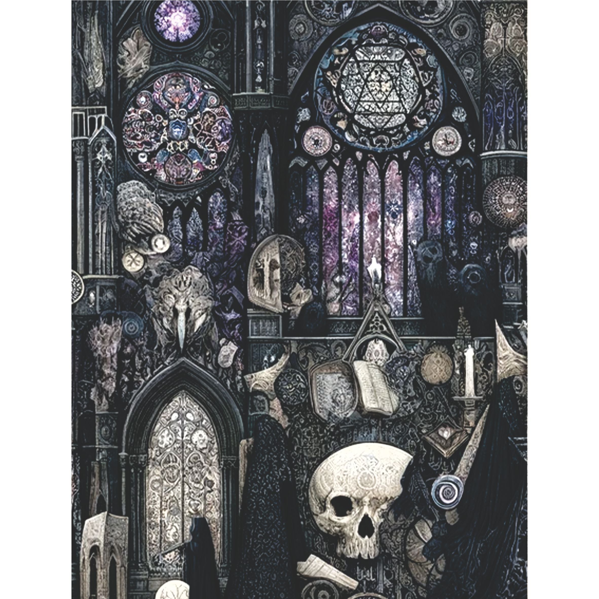 Gothic Cathedral Rice Paper, 8 x 10.5 inch - for Decoupage Scrapbooking Cards Crafts