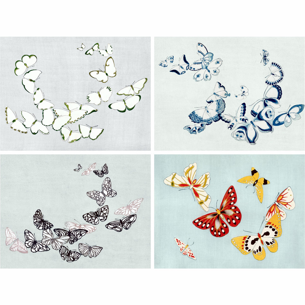 Vintage Butterflies Rice Paper, 20.32 x 26.67 cm - for Decoupage Furniture Crafts