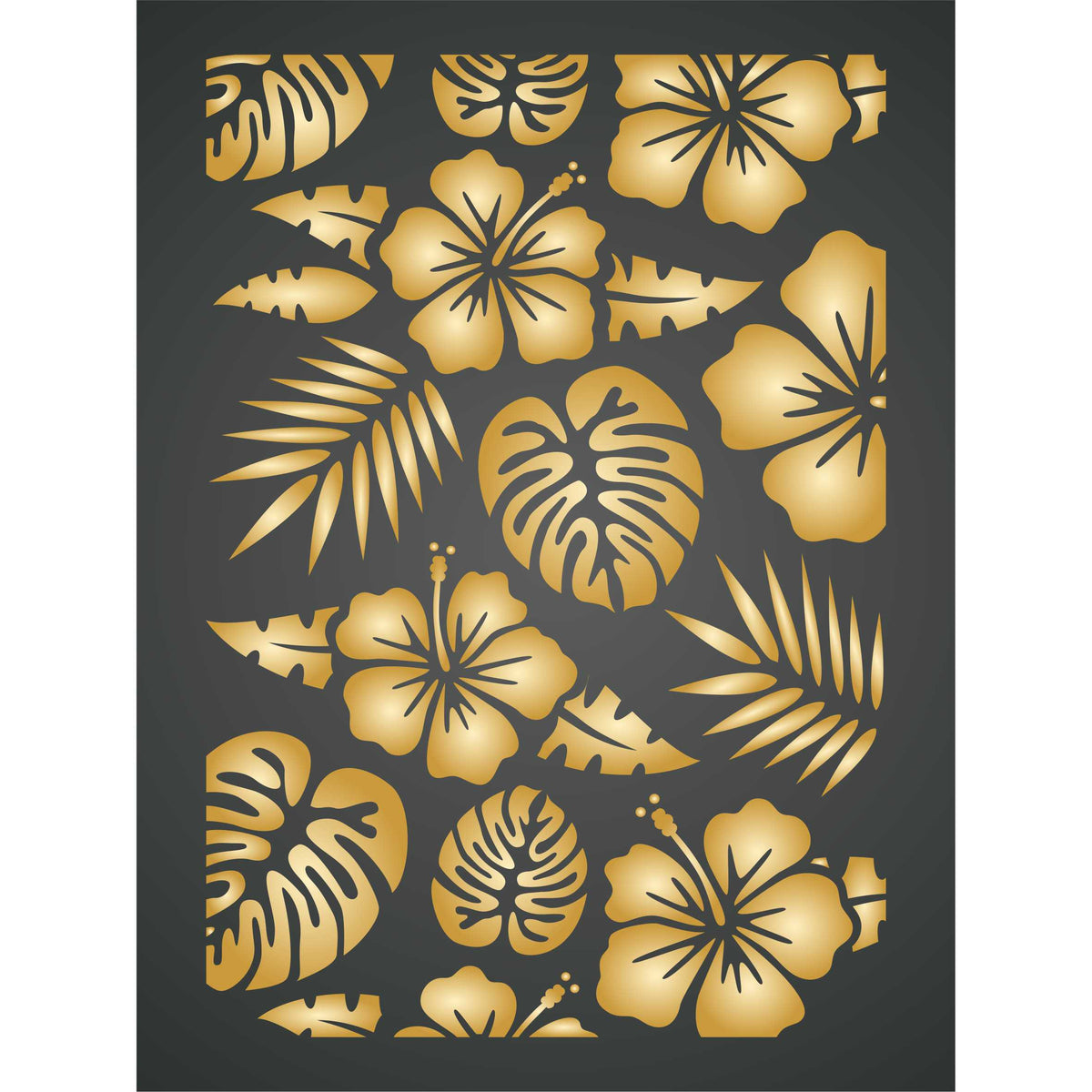 Tropical Layering Stencil, 11.43 x 16.51 cm - Layering use to add Texture and Design