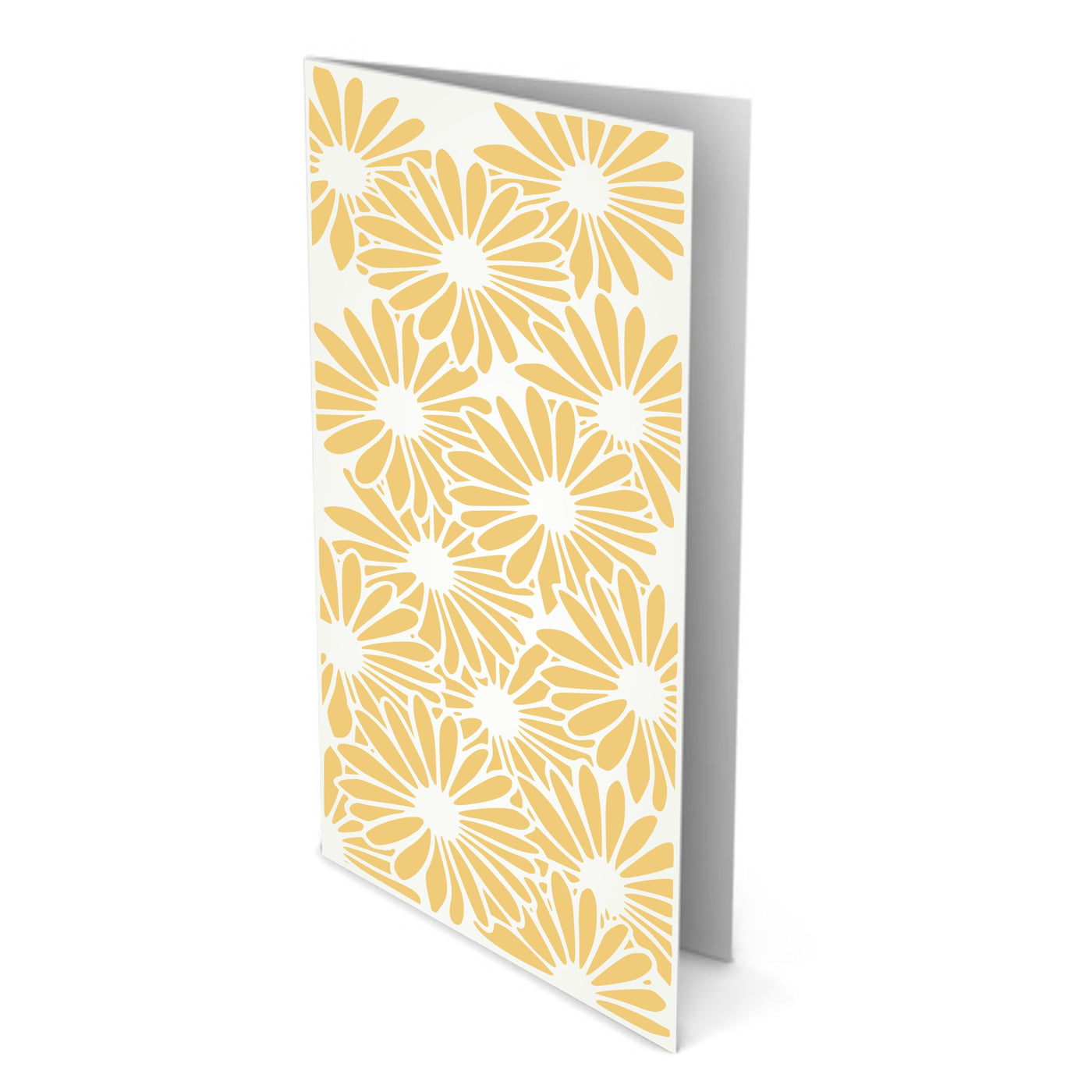 Slimline Daisy Stencil, 4 x 9 inch - Flower Daisies Card Making Slimline DiesCards Template