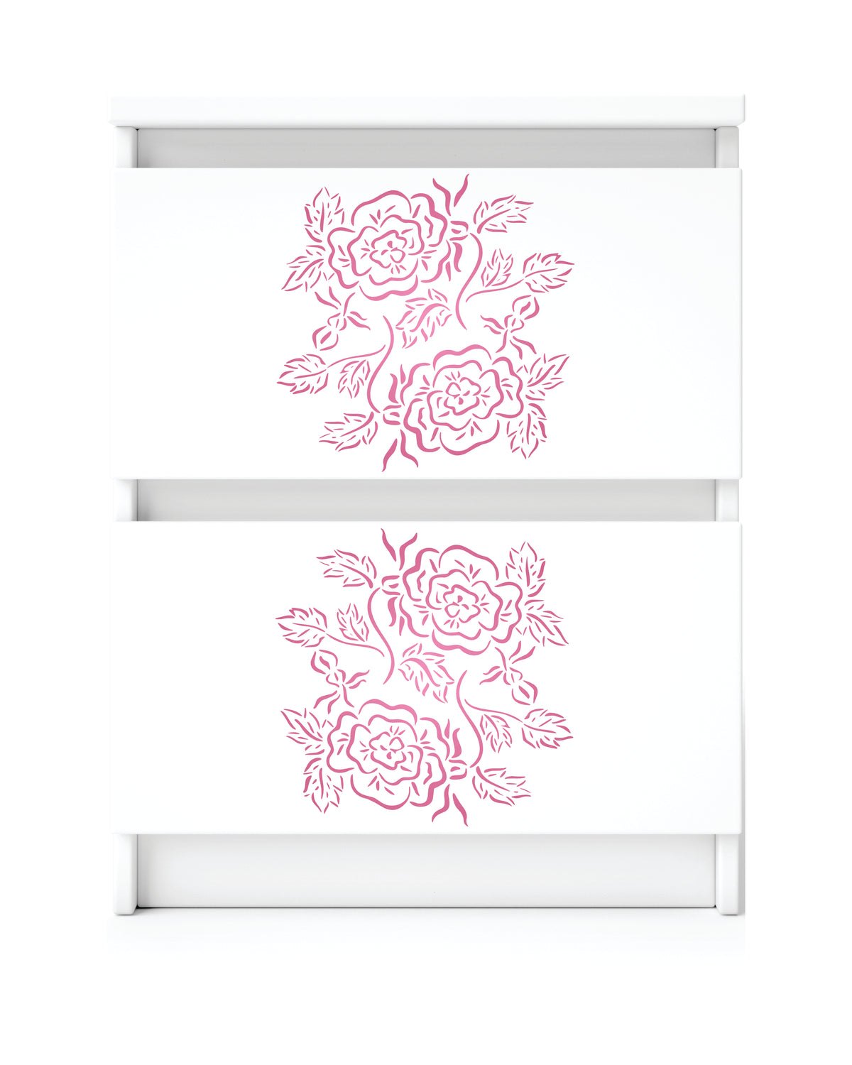 Victorian Embroidery Stencil - Vintage Floral Embroidery Tile Pattern