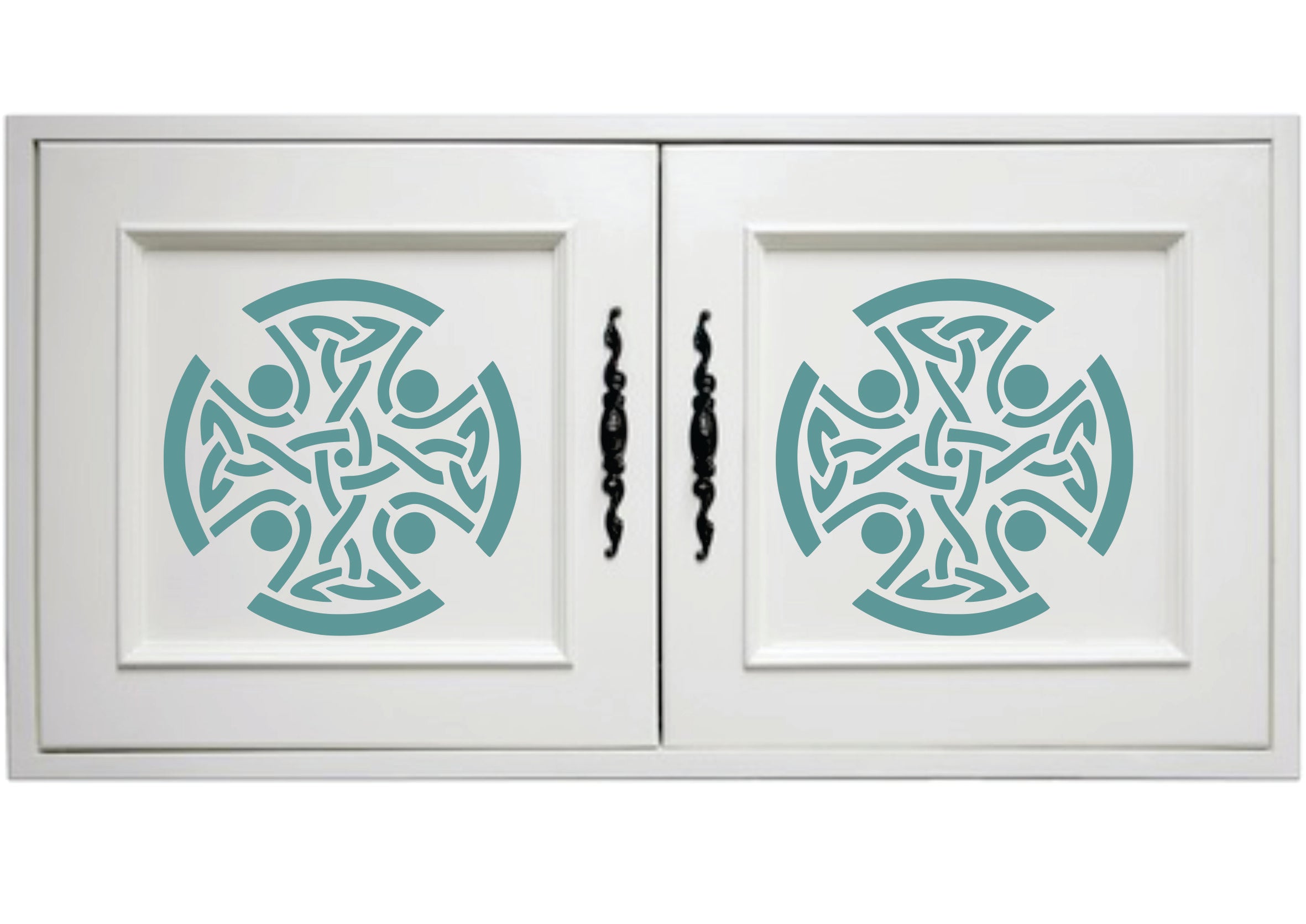 Celtic Cross Stencil - Religious Tribal Knotwork Decor Cards