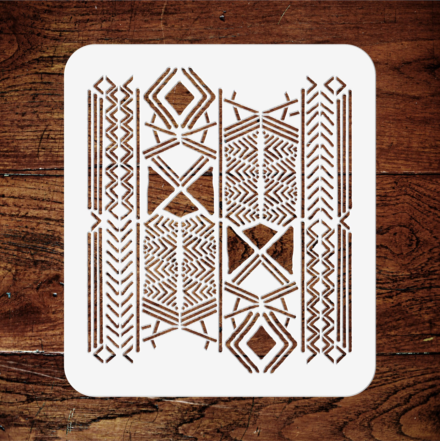 Mudcloth Stencil - African Mali Mud Cloth Bogolan Fabric Design