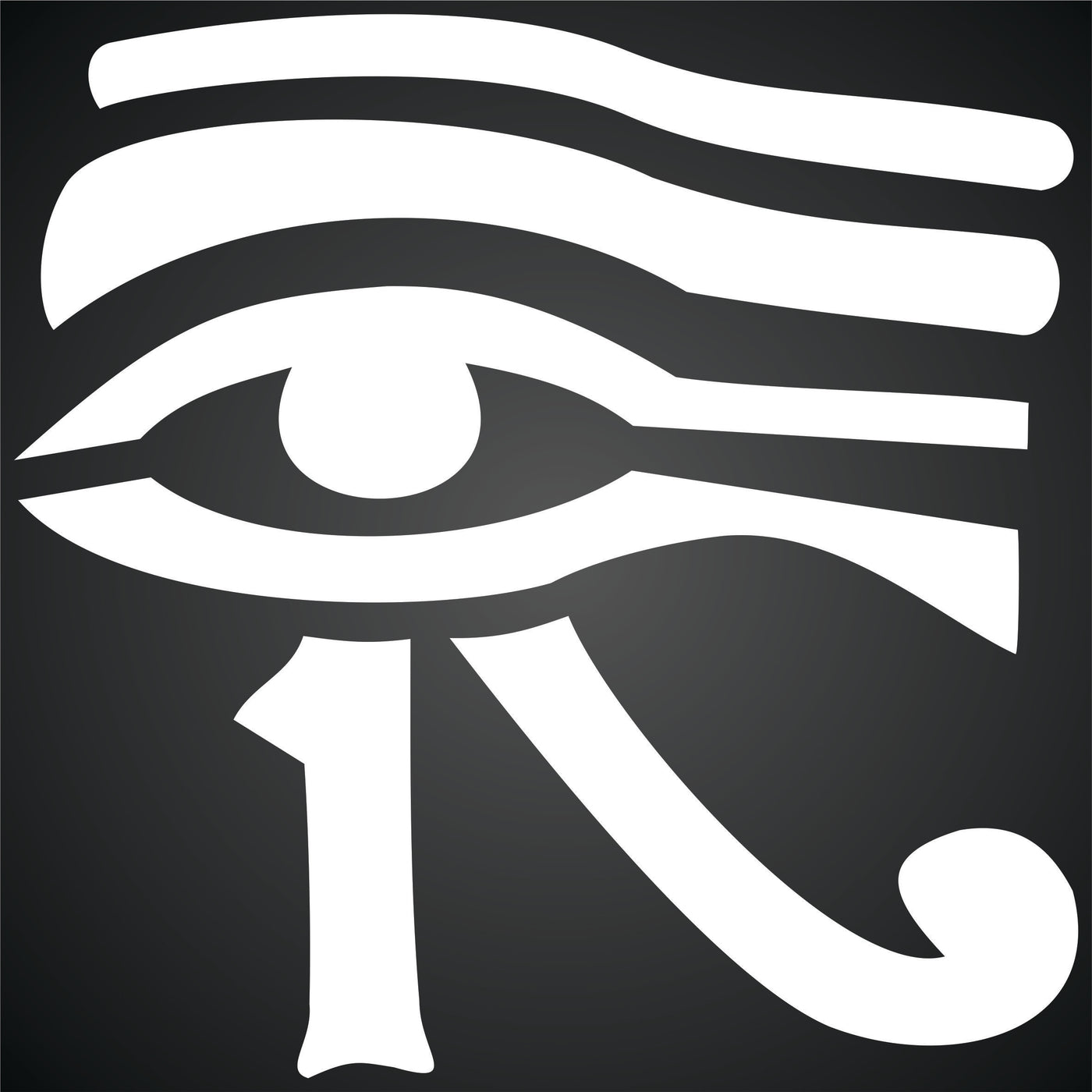 Eye of Horus Stencil - Classic Egyptian Symbol Hyroglyphics